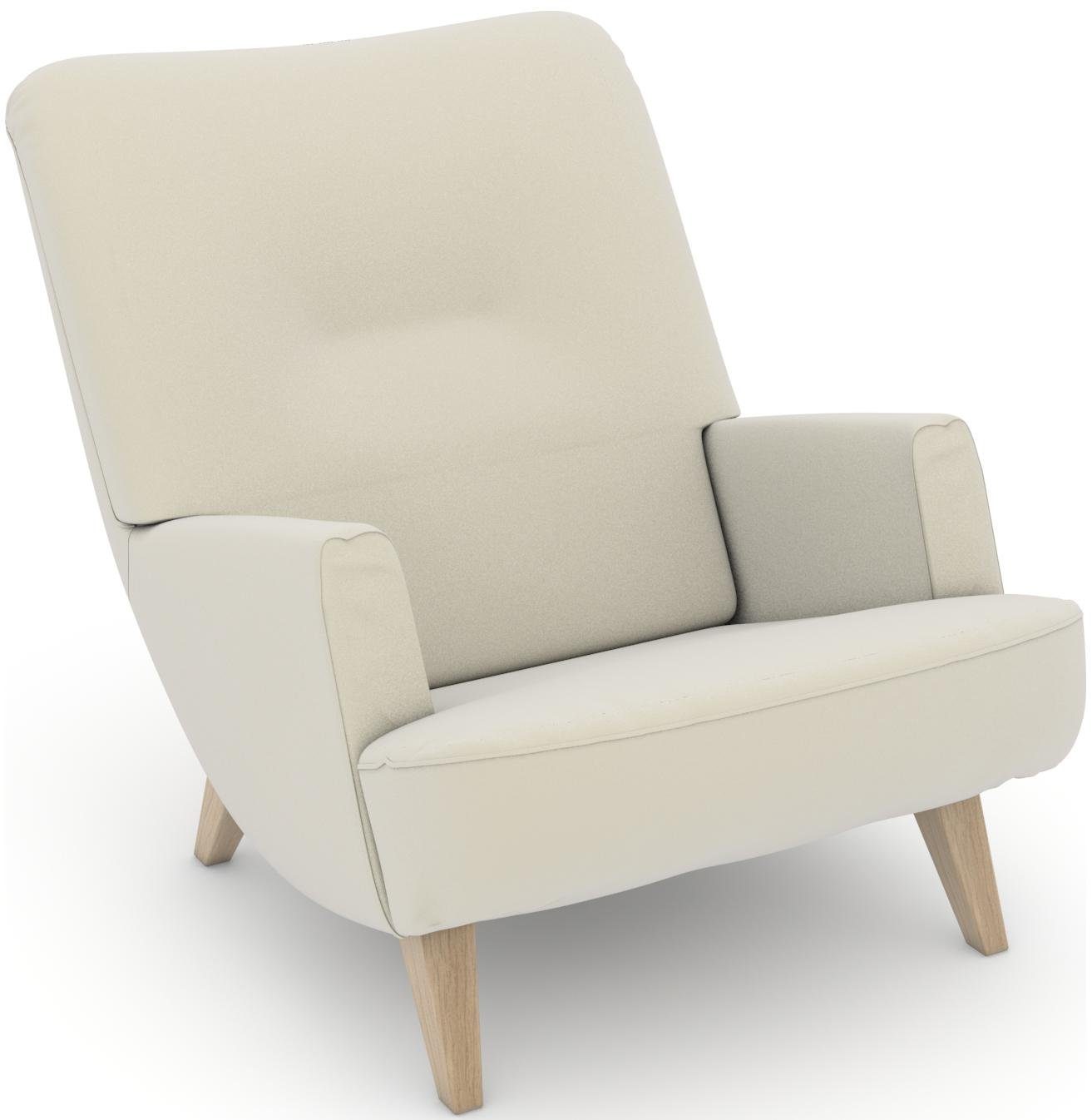 Max Winzer® Loungestoel Build-a-chair Borano in retro-look, om zelf te stylen