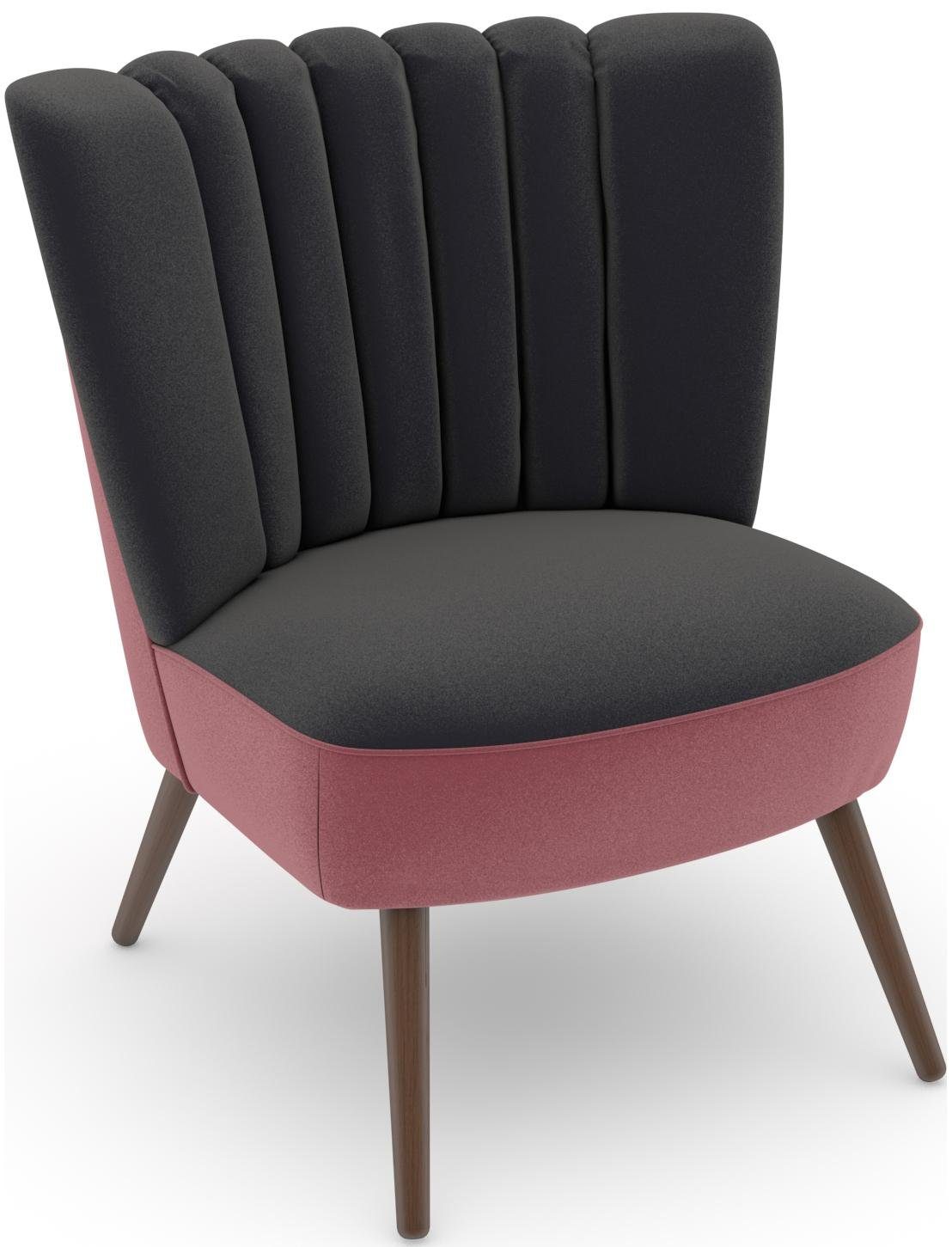 Max Winzer® Fauteuil Build-a-chair Aspen in retro-look, om zelf te stylen