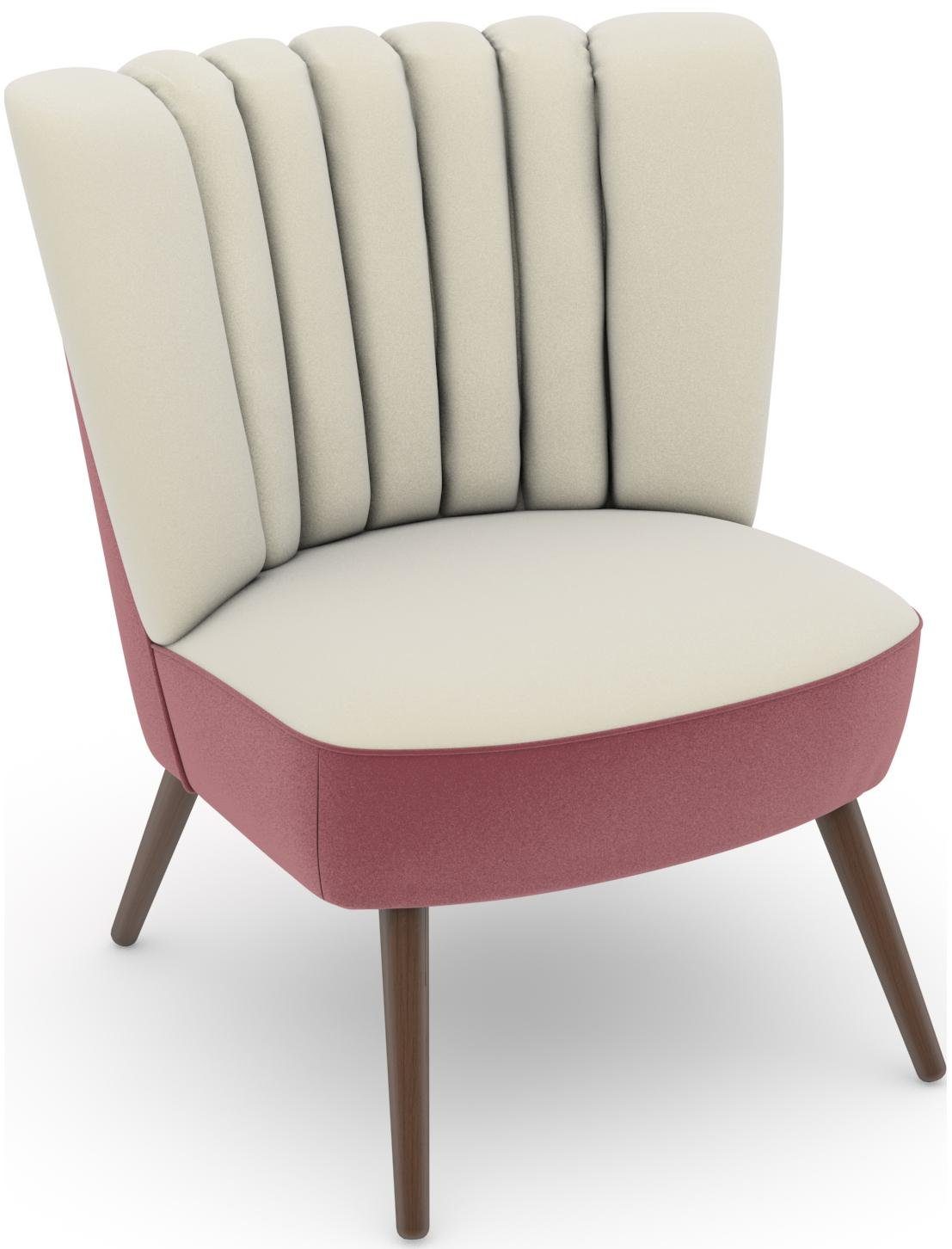 Max Winzer® Fauteuil Aspen - Build-a-chair Aspen in retro-look, om zelf te stylen