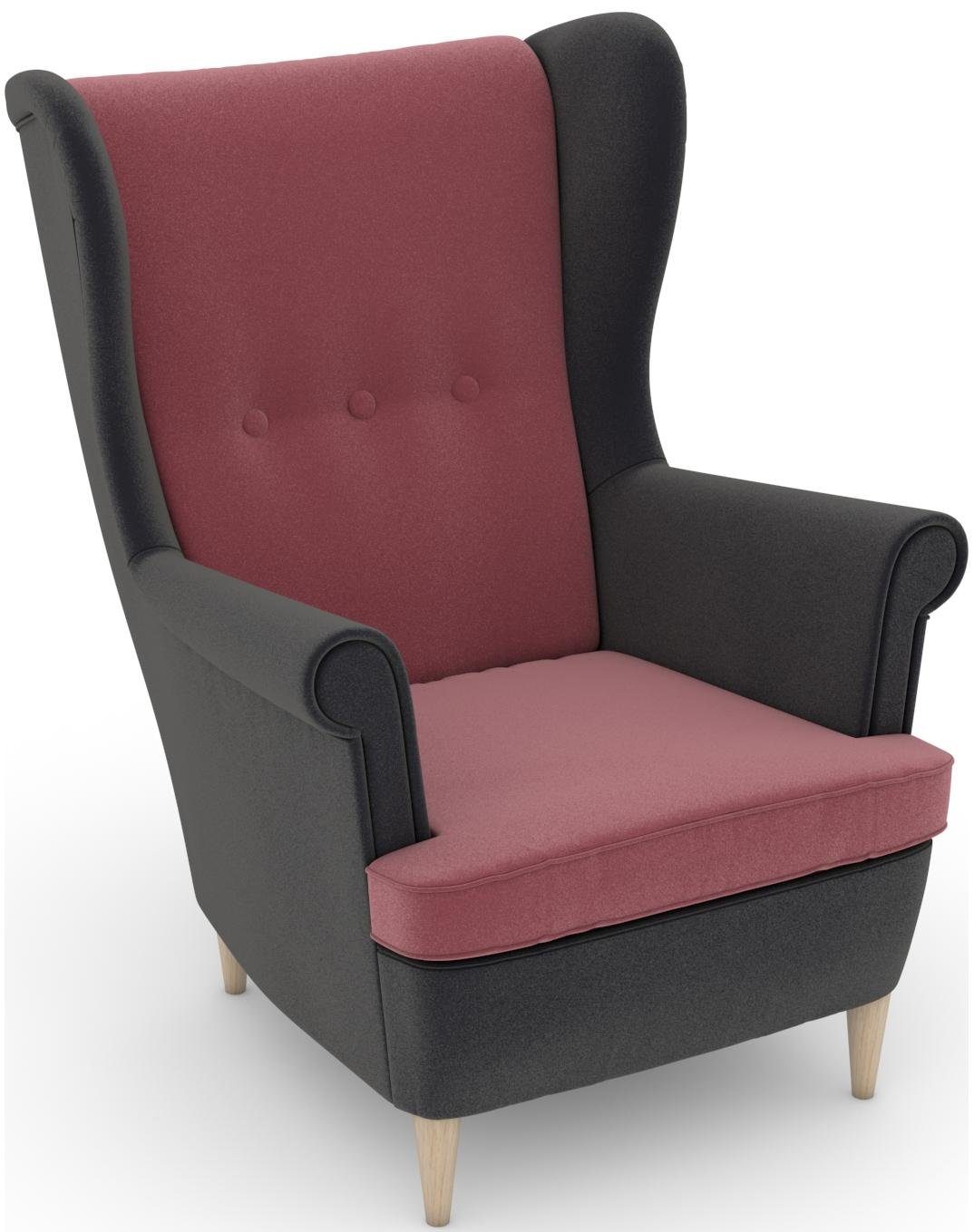 Max Winzer® Oorfauteuil Casimir in winchester-look, om zelf te stylen