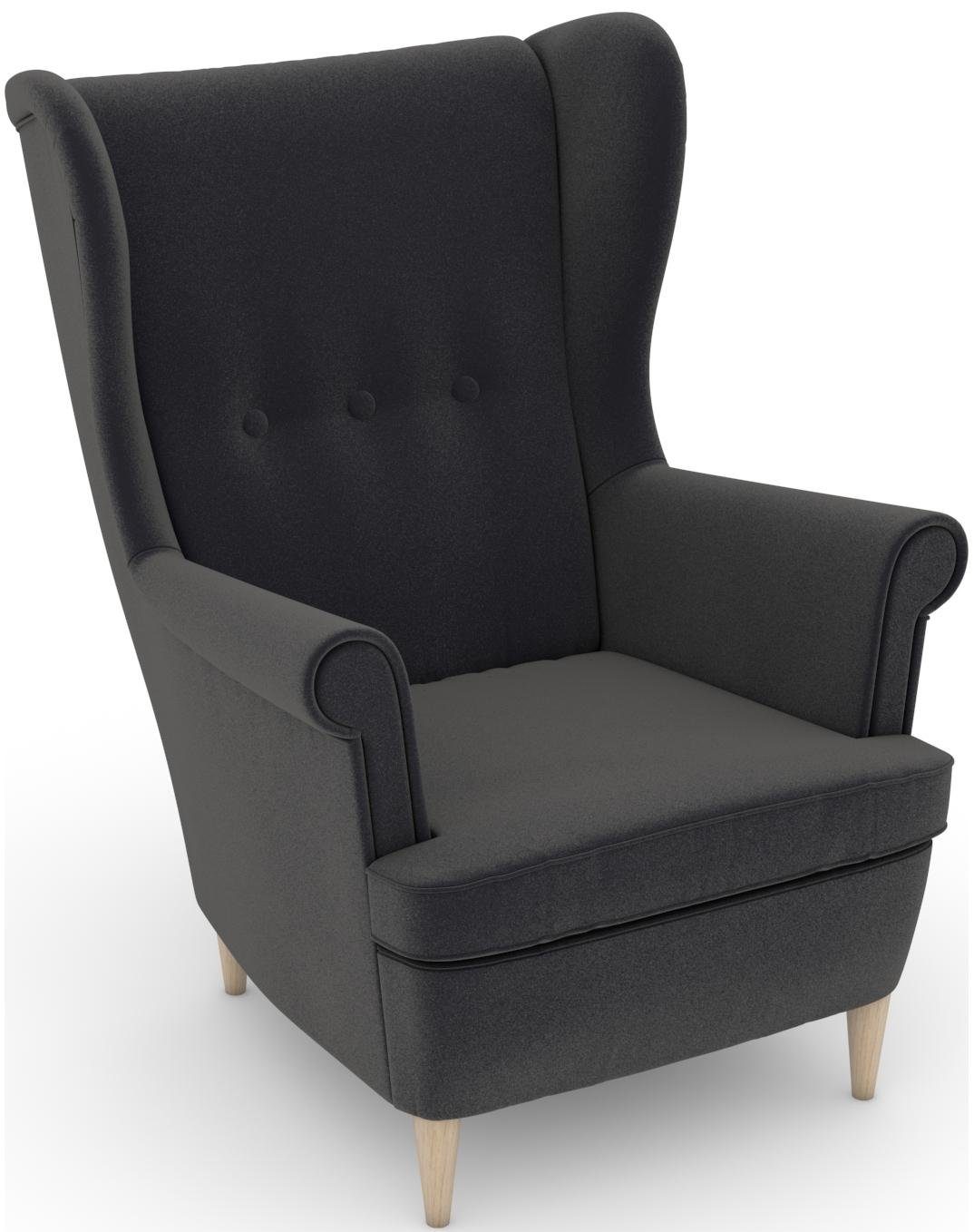 Max Winzer® Oorfauteuil Casimir in winchester-look, om zelf te stylen