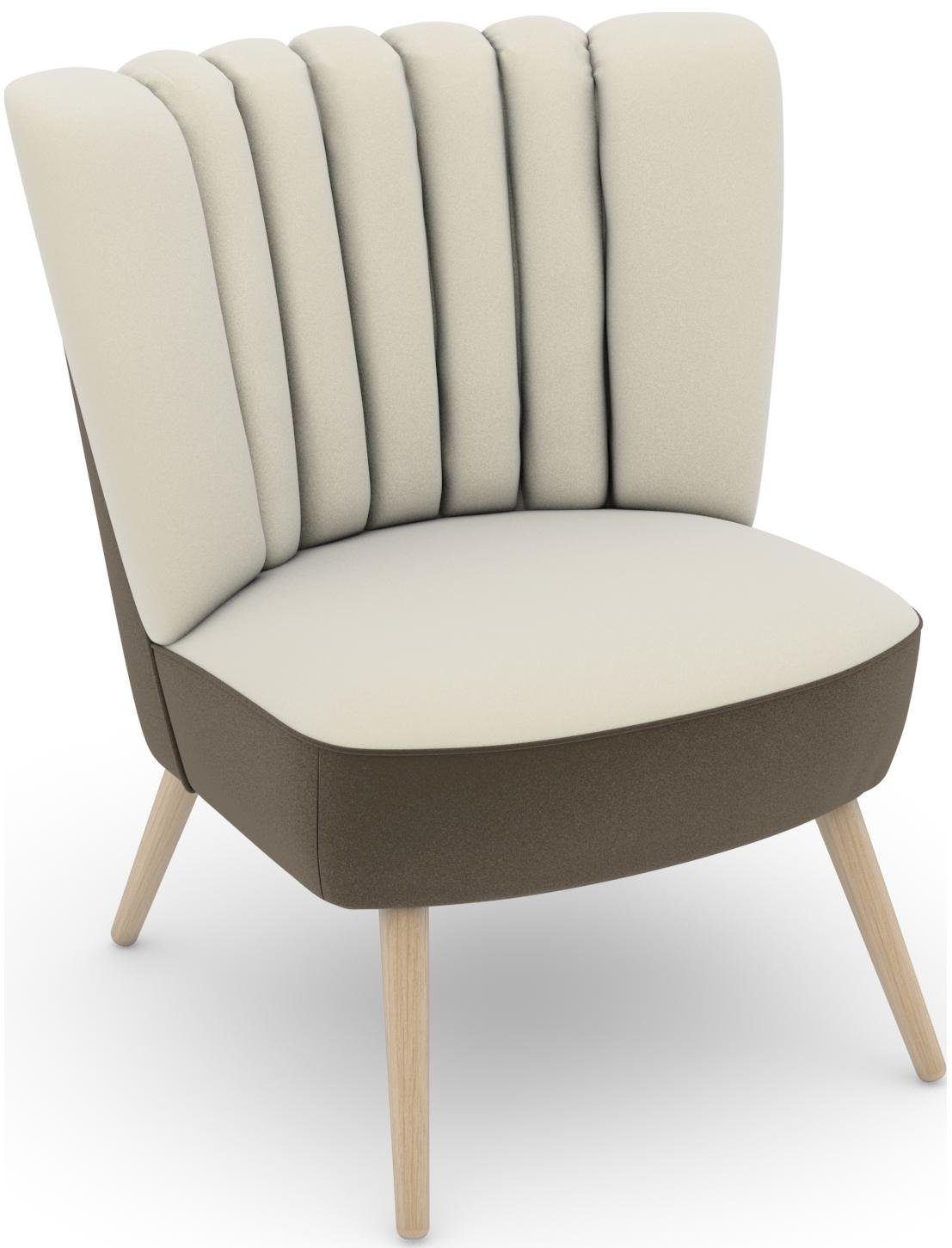 Max Winzer® Fauteuil Aspen - Build-a-chair Aspen in retro-look, om zelf te stylen