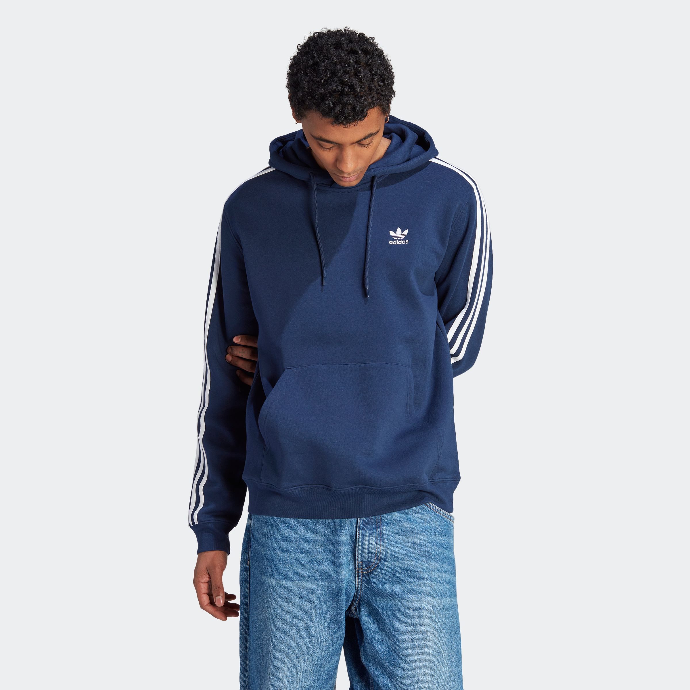 adidas Originals Hoodie 3-STRIPES HOODY heren hoodies maat XL blauw