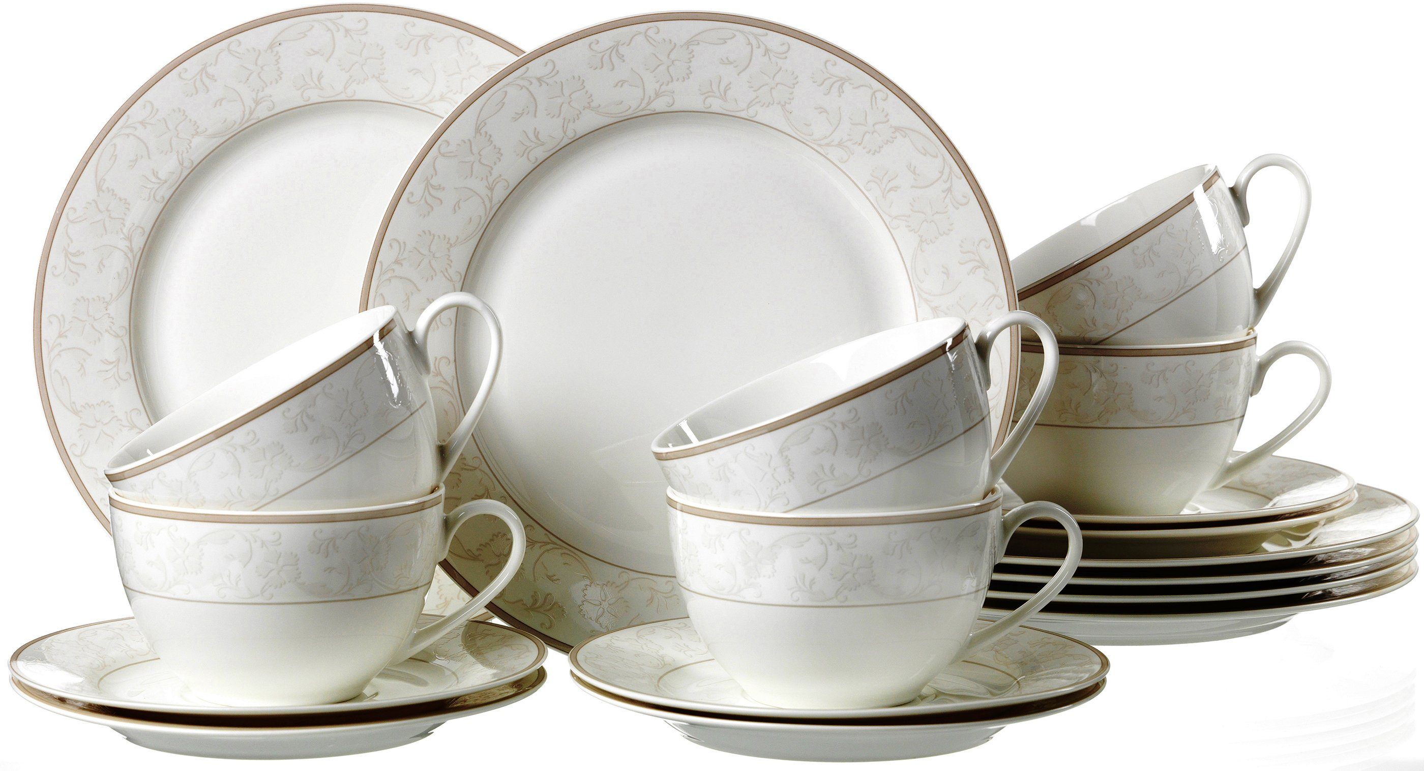 Otto Ritzenhoff & Breker Koffieservies Isabella opvallend design. 18 delen. voor 6 personen (set. 18-delig) aanbieding