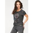 aniston casual t-shirt met oil-dyed-wassing grijs