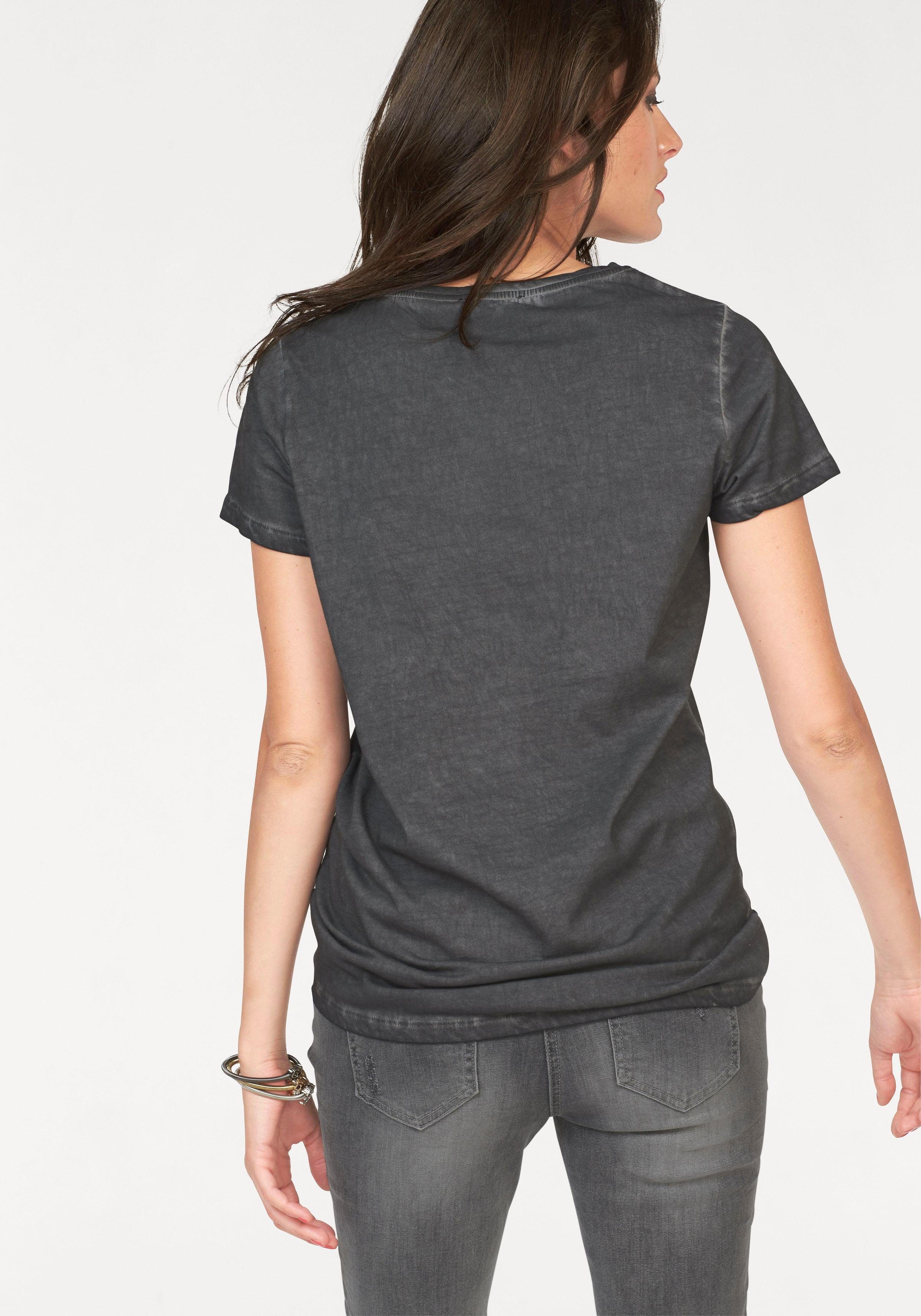 Aniston CASUAL T-shirt met oil-dyed-wassing
