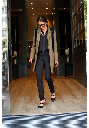 BRUNO BANANI blouse met kraagstrik BRUNO BANANI blouse met kraagstrik