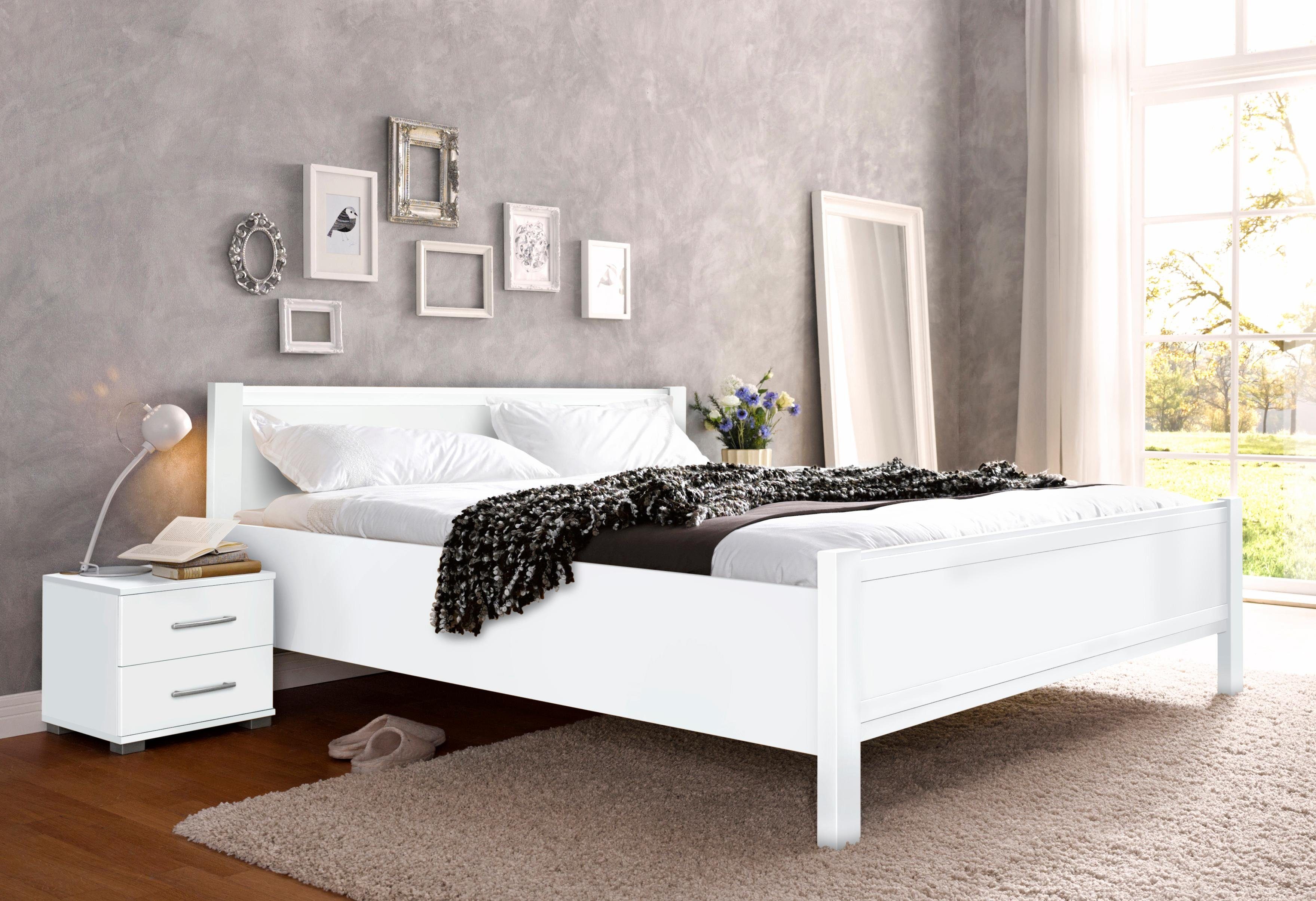 priess Bed Husum slaapkamer tienerkamer bedombouw met comforthoogte, verschillende uitvoeringen, hoogwaardige premium kwaliteit bedden wit