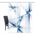 home wohnideen paneelgordijn franklin hxb: 245x60, inclusief bevestigingsmateriaal (3 stuks) blauw