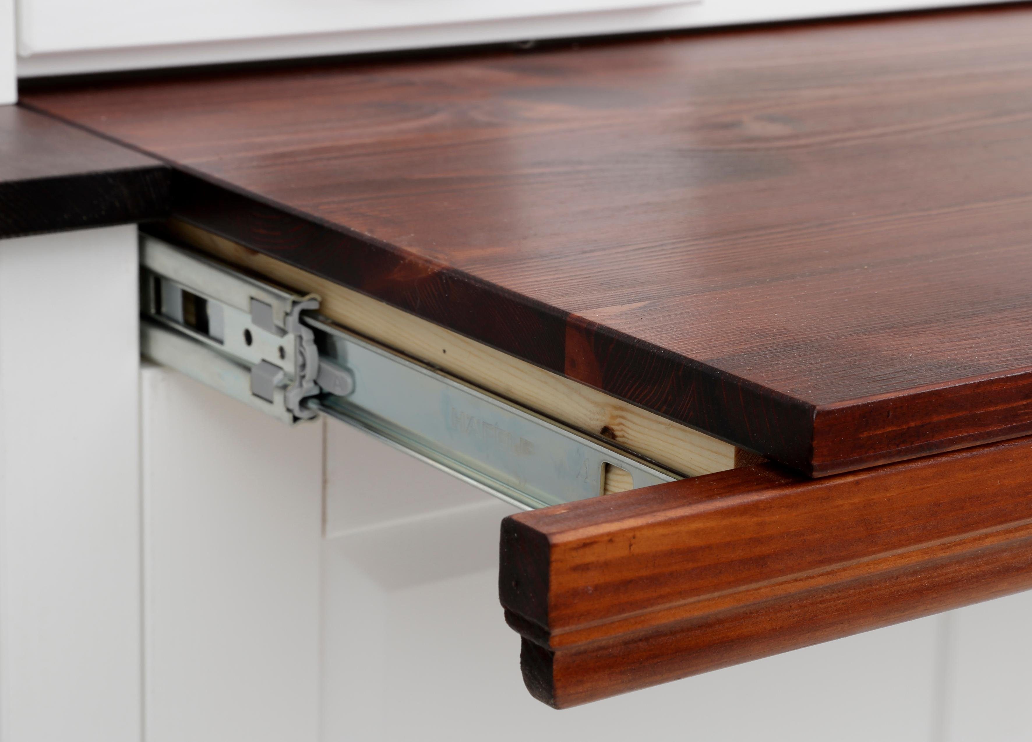 Home affaire Secretaire Konrad Bureau van massief hout, met veel opbergruimte, B89 x H122 cm