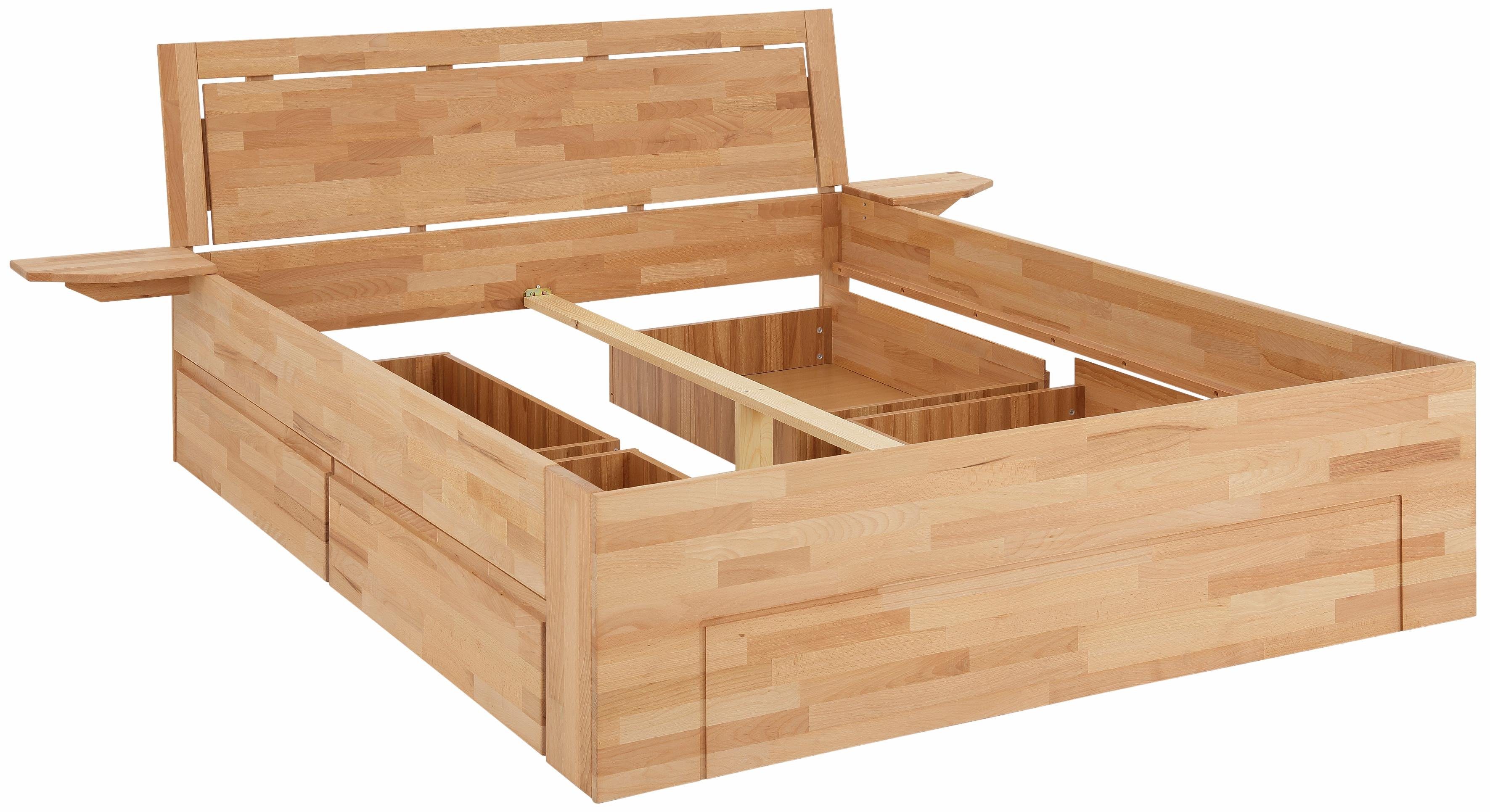 Home affaire Massief houten ledikant SABRINA Bed met bergruimte met hoge stabiliteit, inclusief laden
