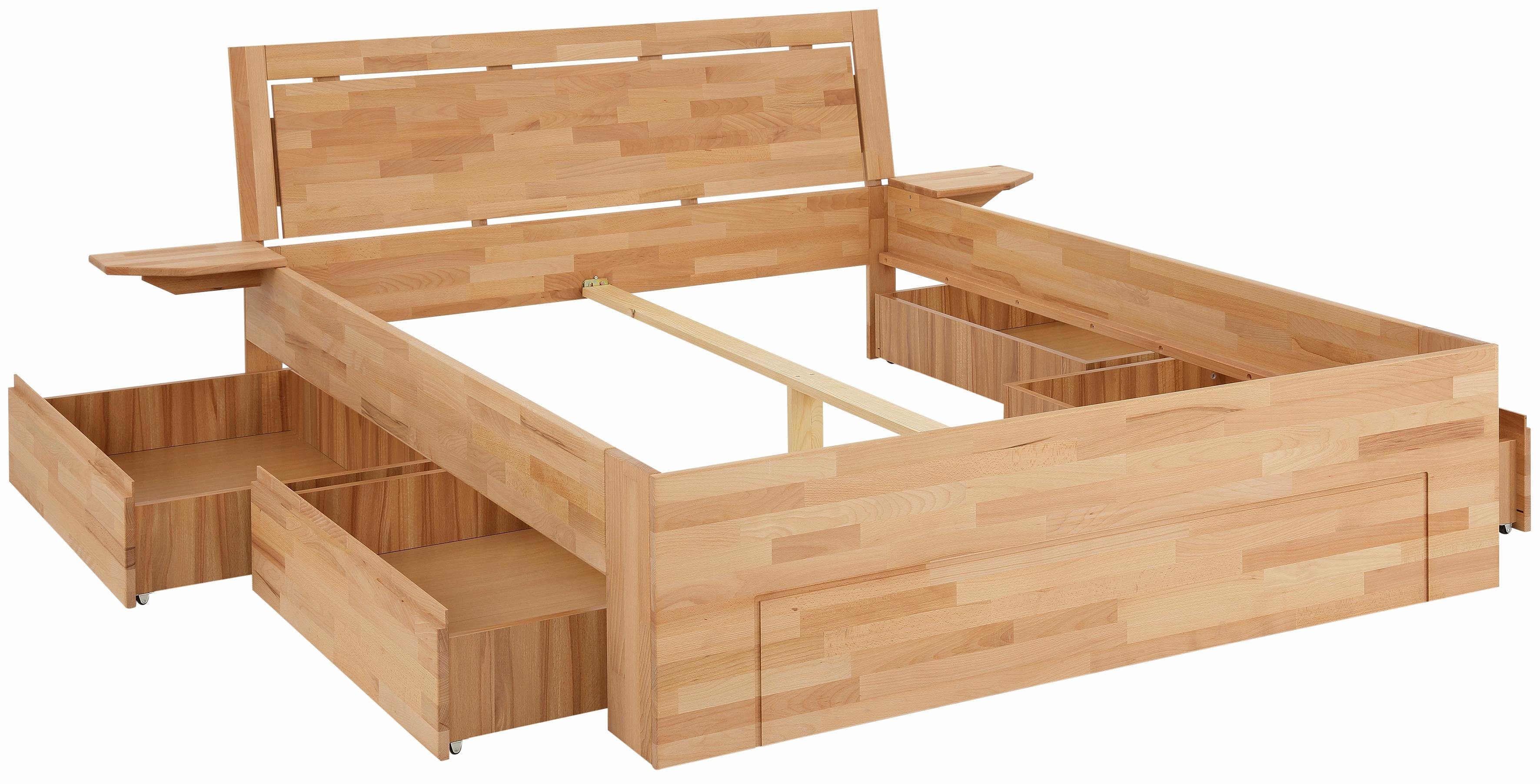 Home affaire Massief houten ledikant SABRINA Bed met bergruimte met hoge stabiliteit, inclusief laden
