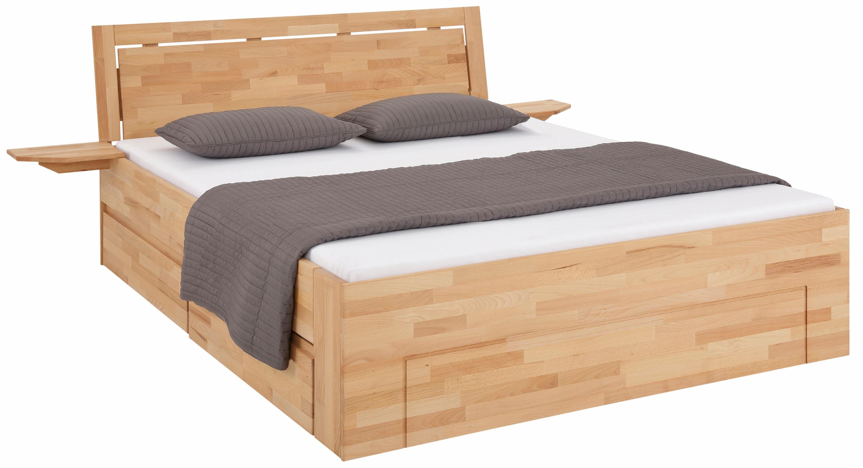 Home affaire Massief houten ledikant SABRINA Bed met bergruimte met hoge stabiliteit, inclusief laden