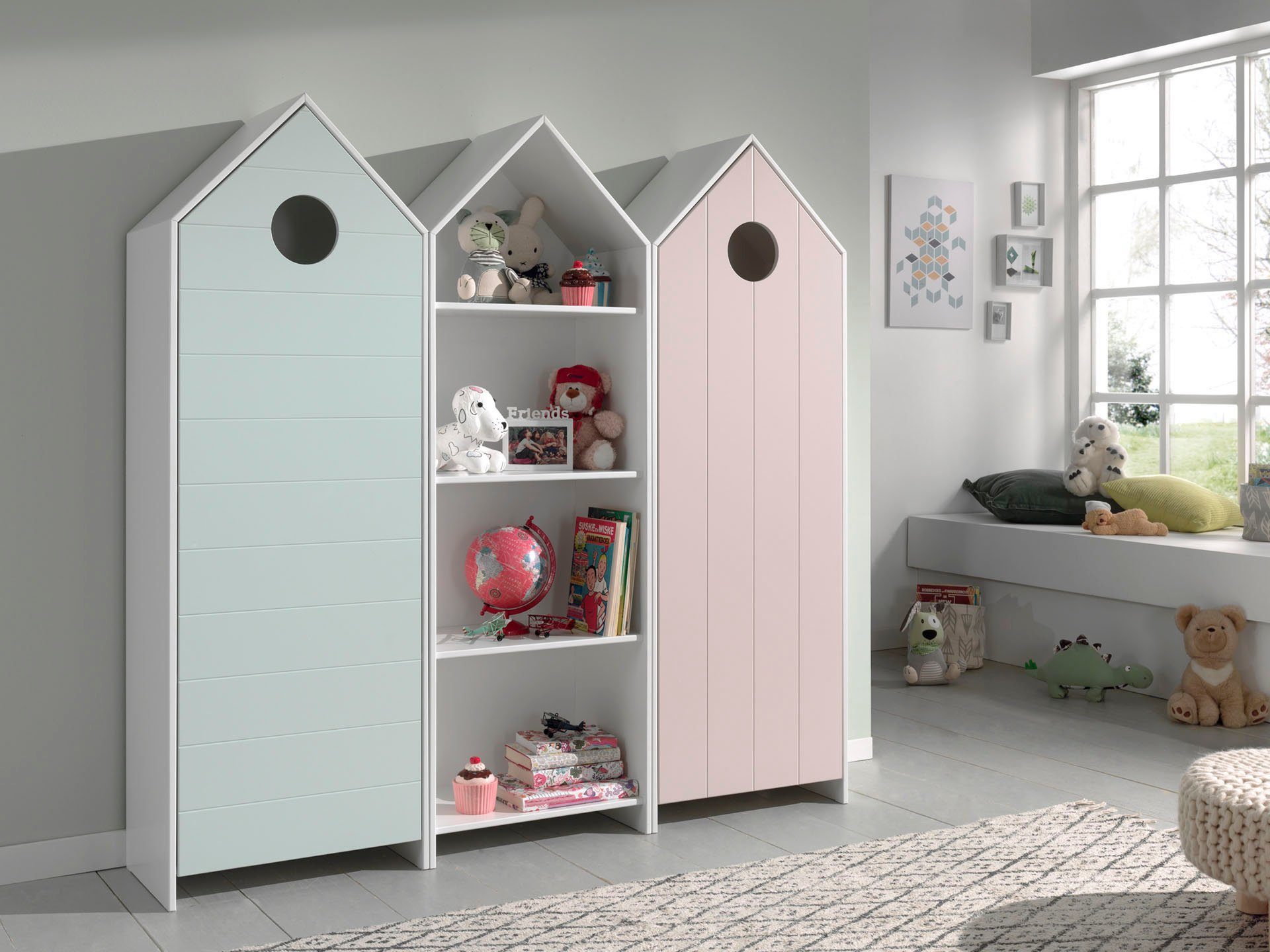 Vipack Tienerkamerset Casami (set, 3-delig) complete kinderkamers multicolor