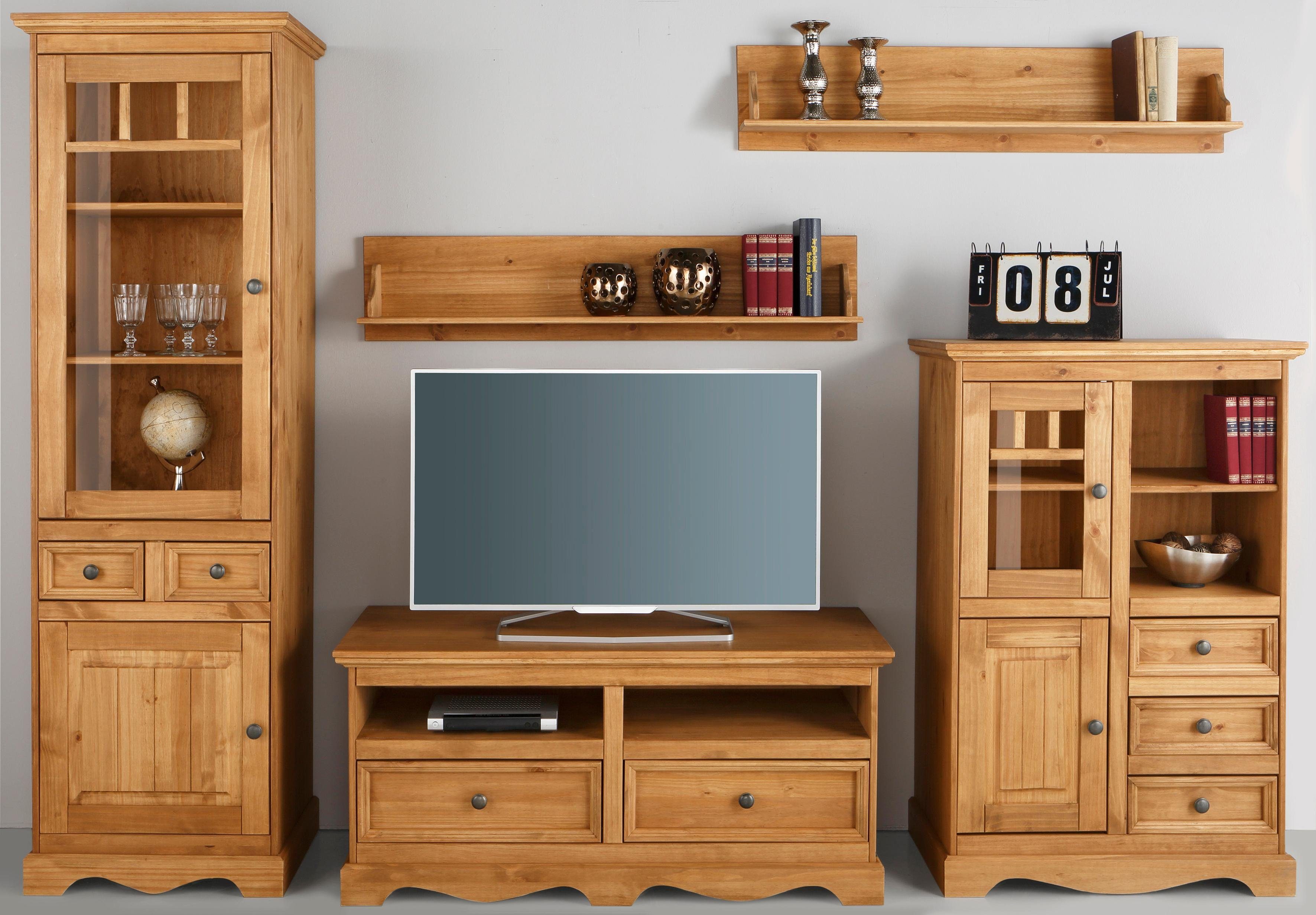 Home affaire Wandmeubel MELISSA (set, 5 stuks) wandmeubelsets bruin