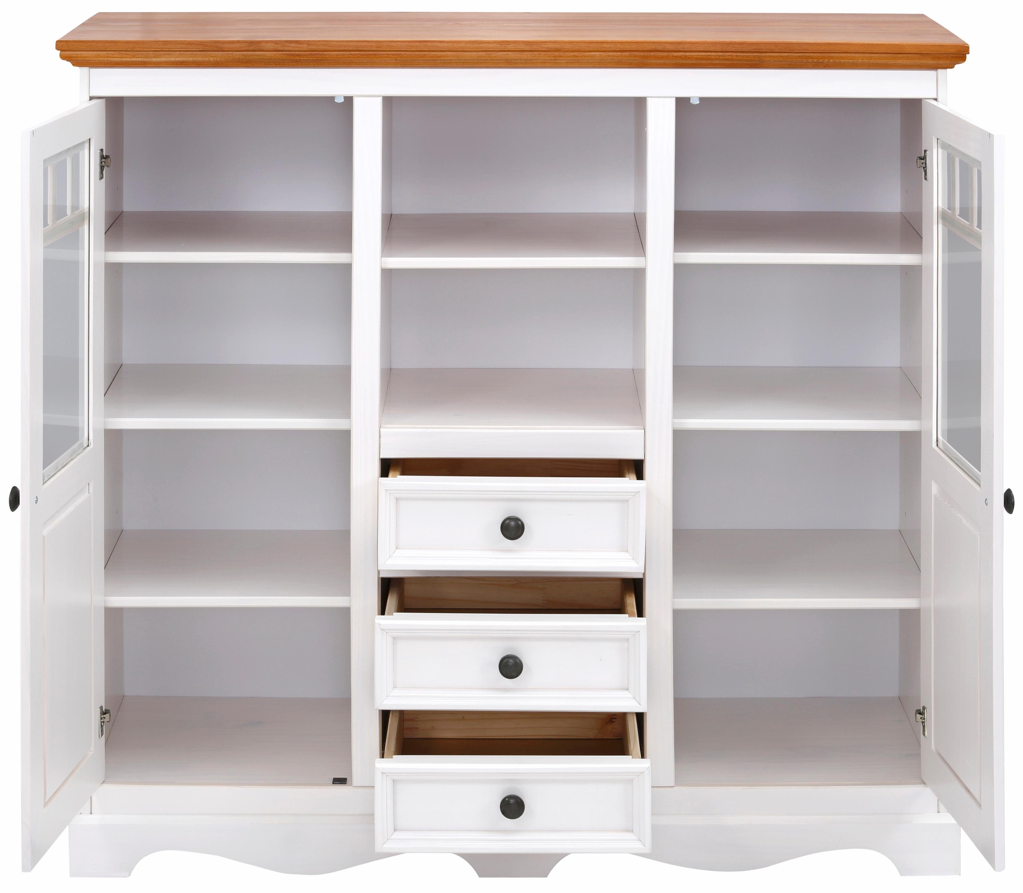 Home affaire Highboard MELISSA Vitrine, breedte 132 cm