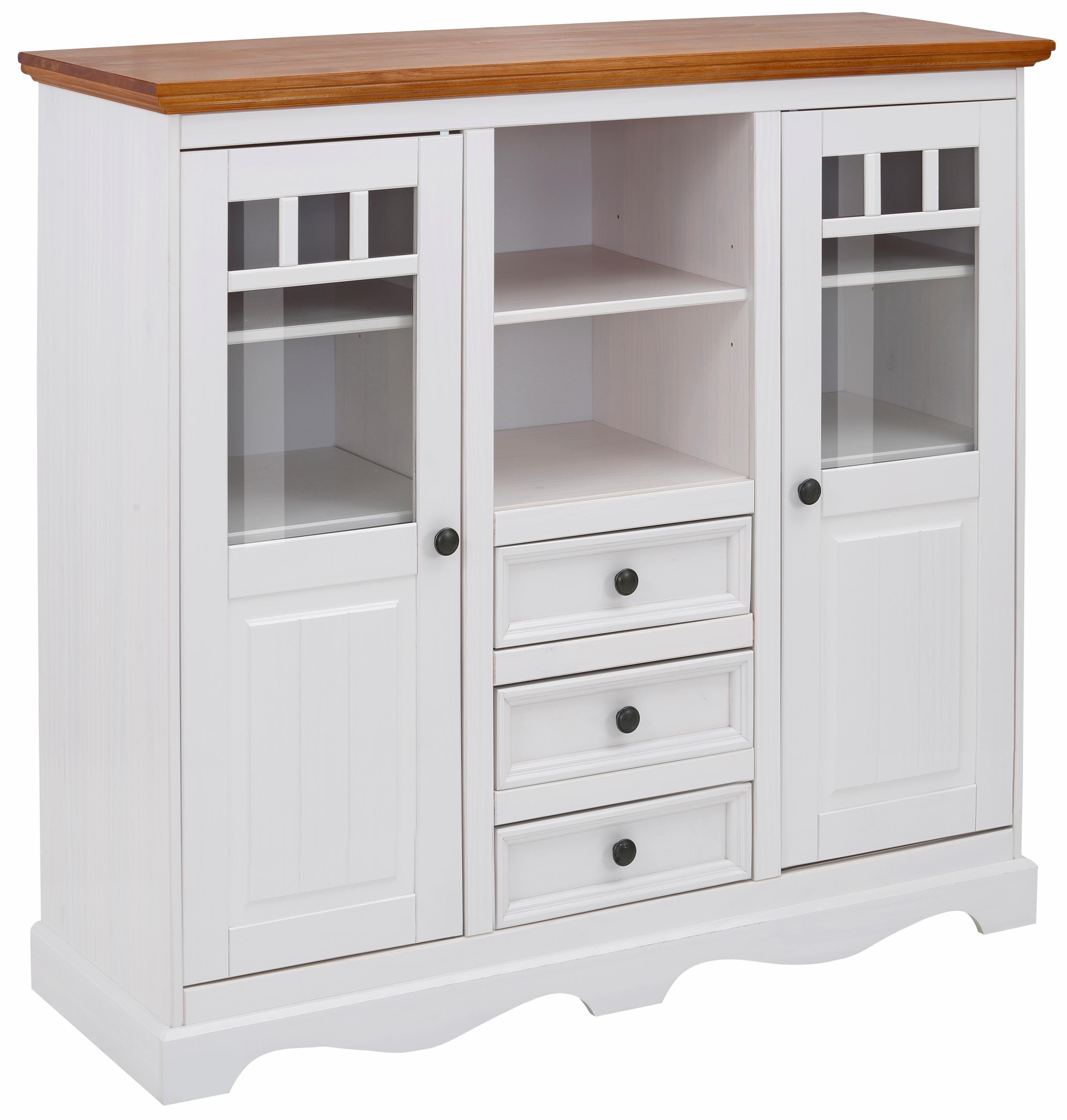 Home affaire Highboard MELISSA Vitrine, breedte 132 cm