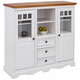 home affaire highboard melissa breedte 132 cm wit