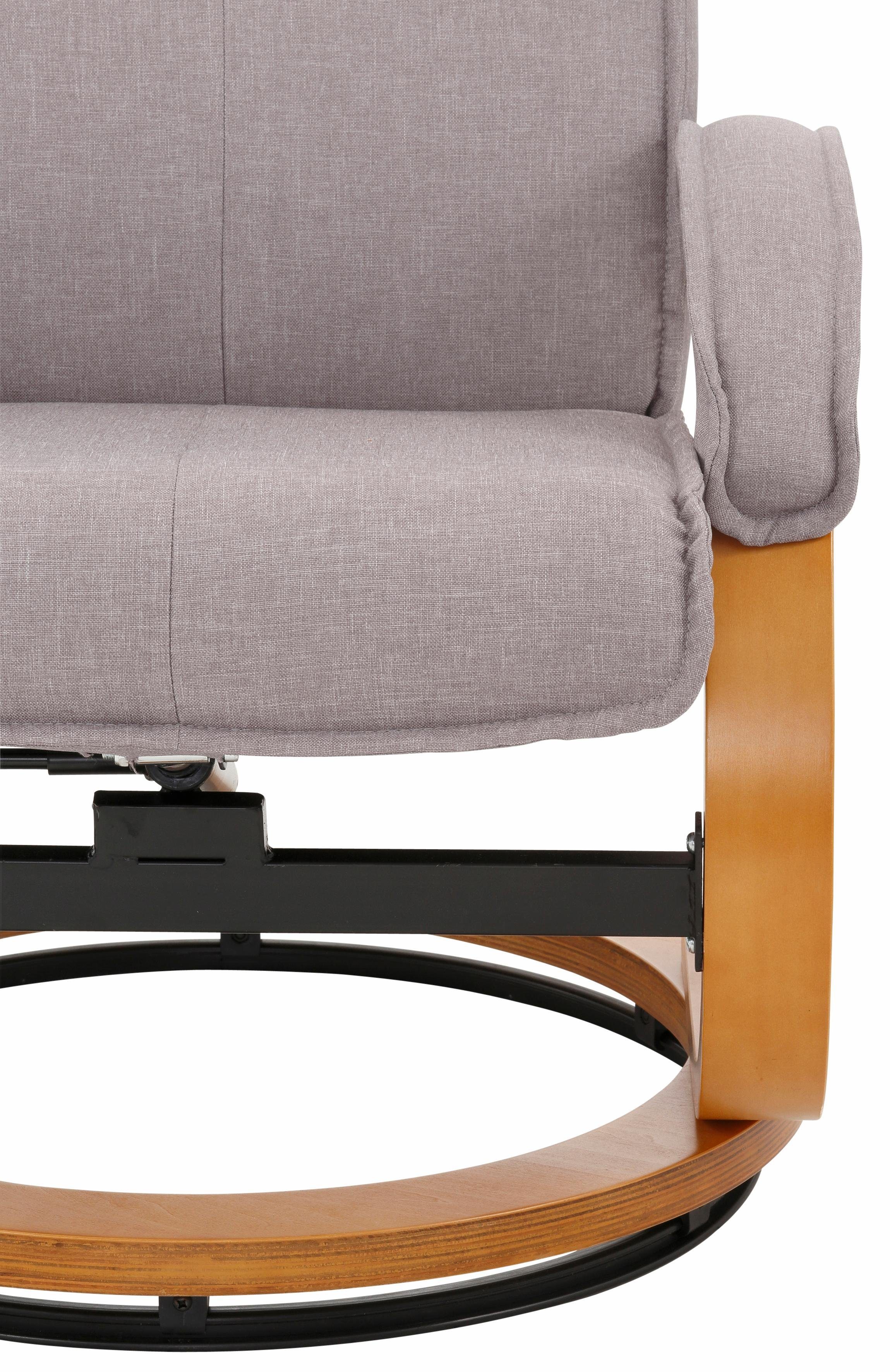 Home affaire Relaxfauteuil Paris TV-fauteuil, fauteuil met poef, woonkamer, handmatige slaapfunctie (set, 2 stuks)