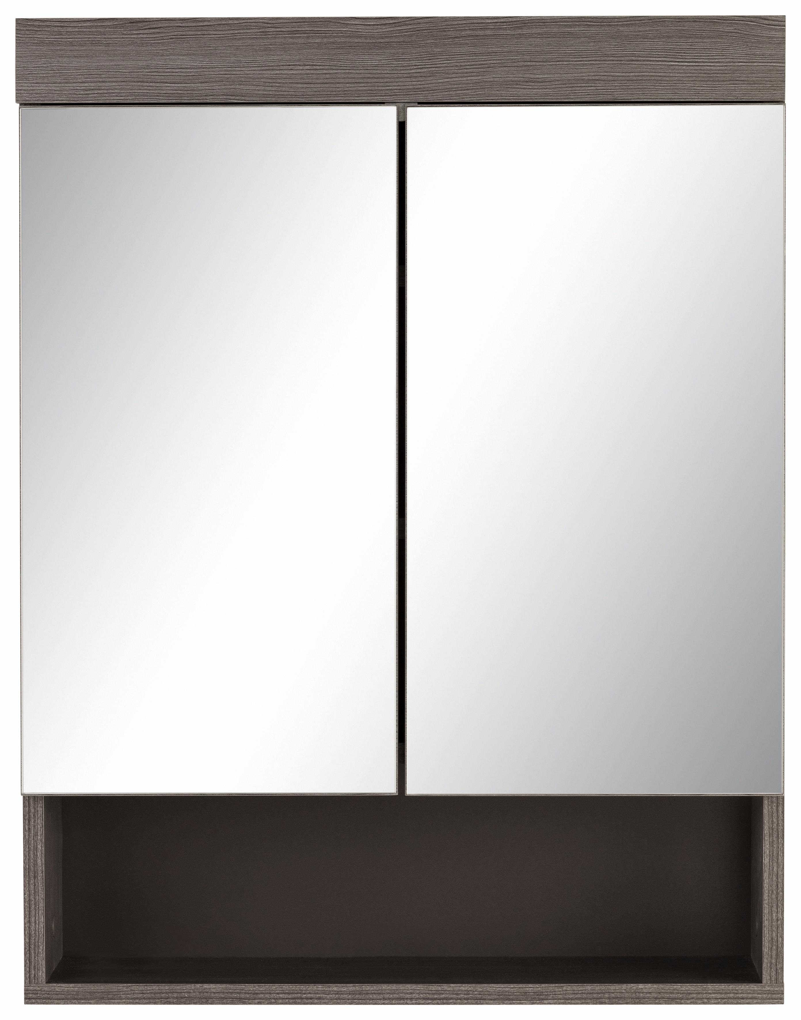 welltime Spiegelkast Royan Badkamerspiegel met open vak - Afmetingen (B/D/H) 58/18/75 cm