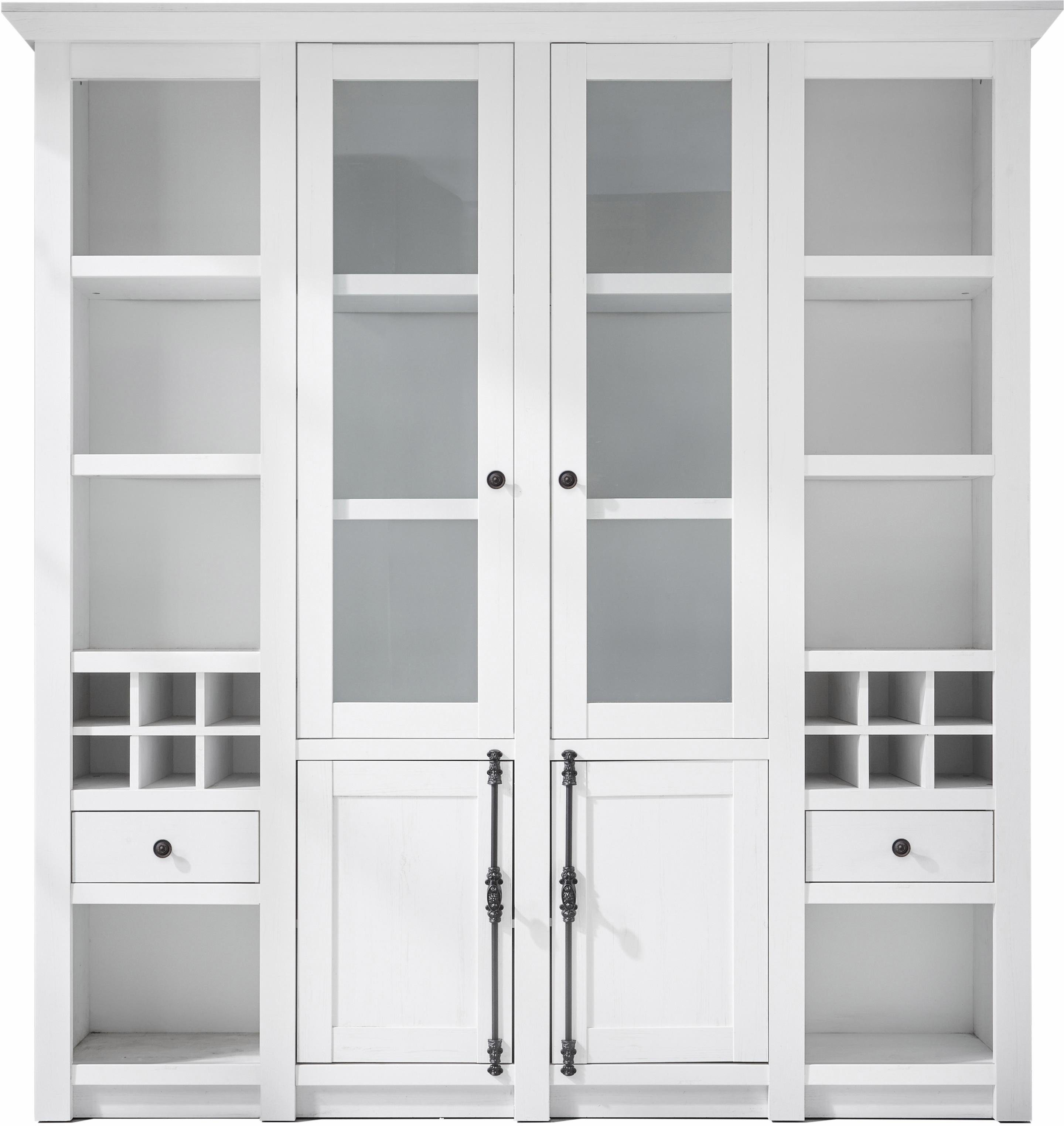 Home affaire Vitrinekast California Breedte ca. 194 cm (4 stuks)