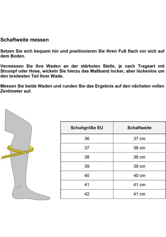 ARIZONA Overknees met schacht voor het omslaan ARIZONA Overknees met schacht voor het omslaan