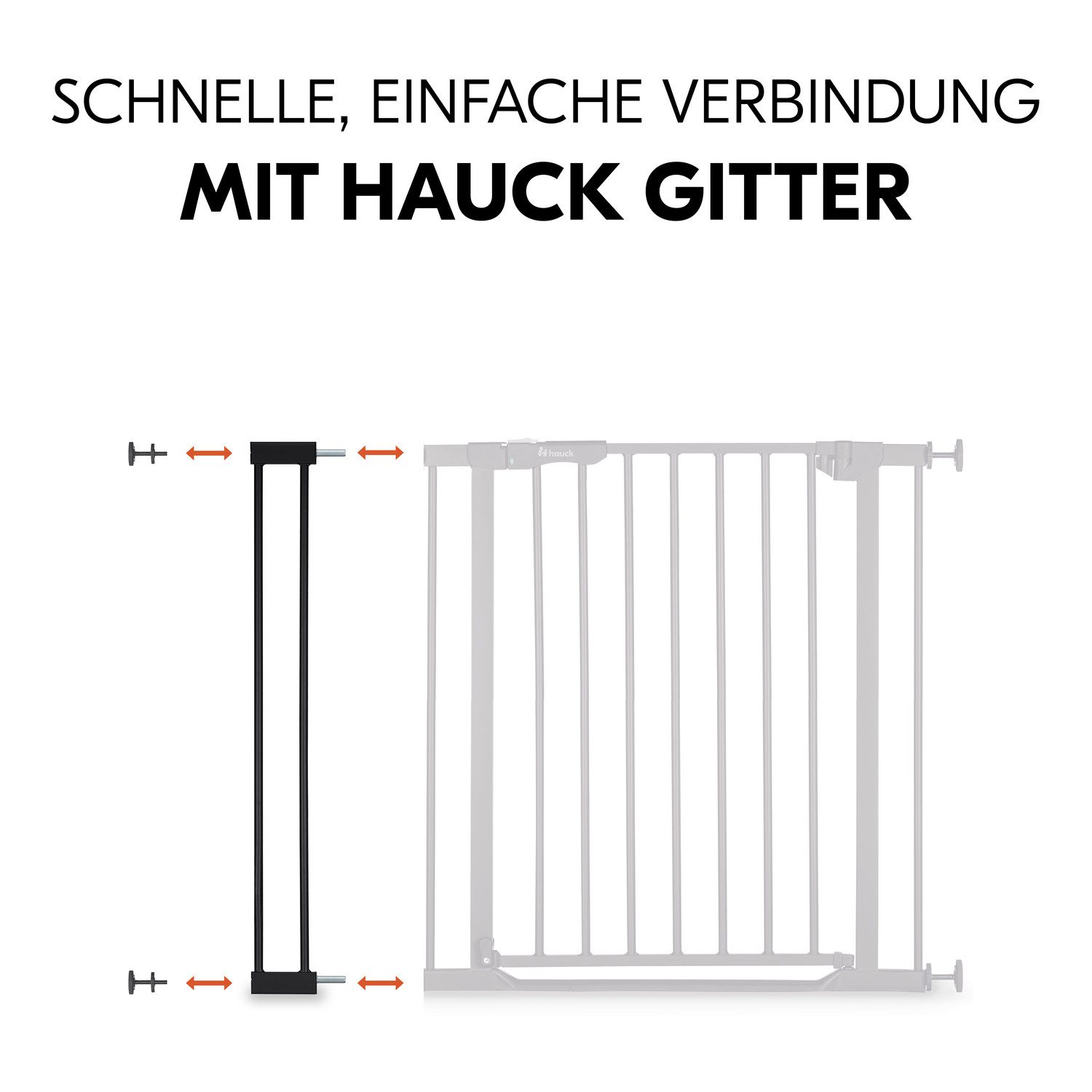 Hauck Verlengstuk voor deurbeschermers Extension, 9 cm, Black