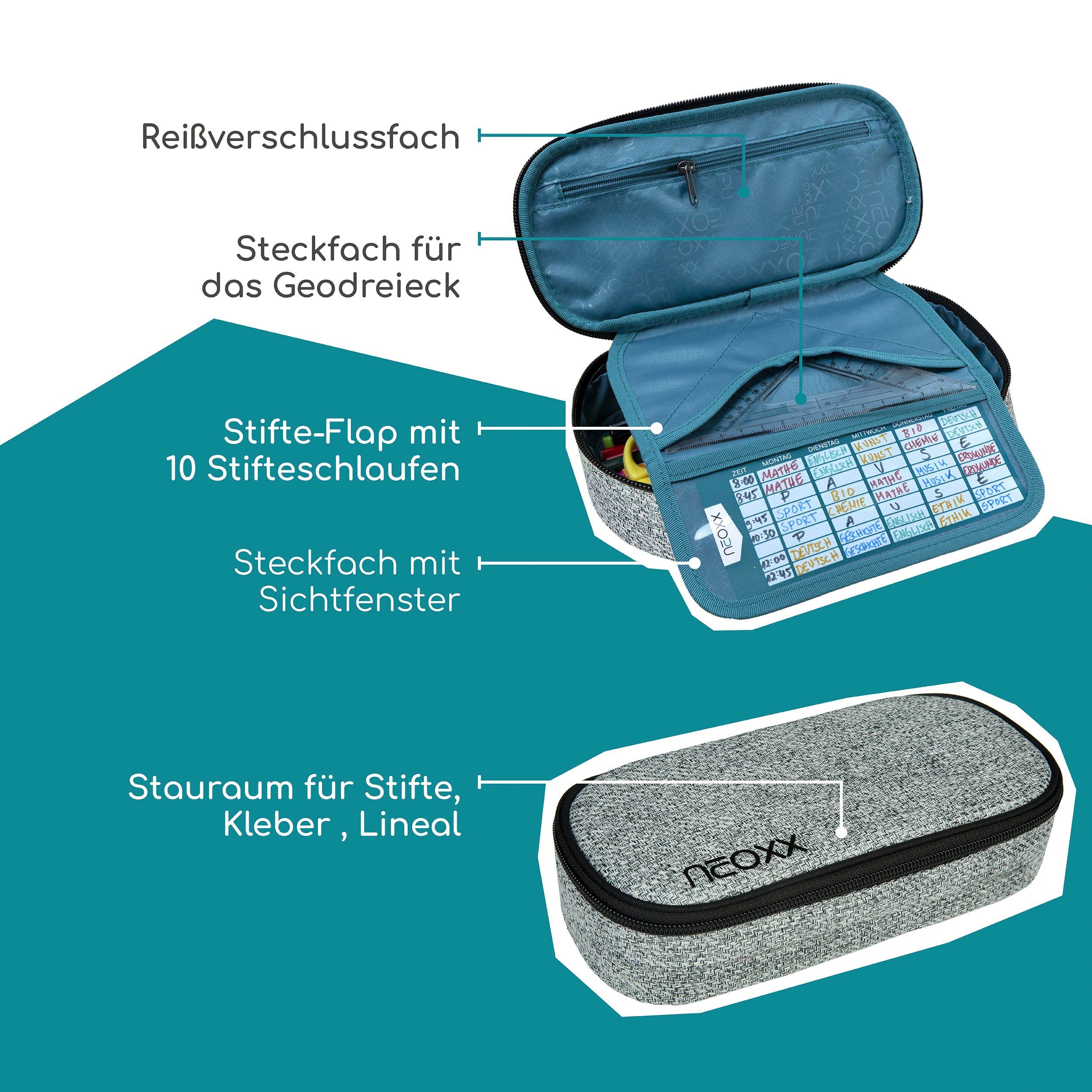 neoxx Etui Jump, Wool the World gedeeltelijk van gerecycled materiaal