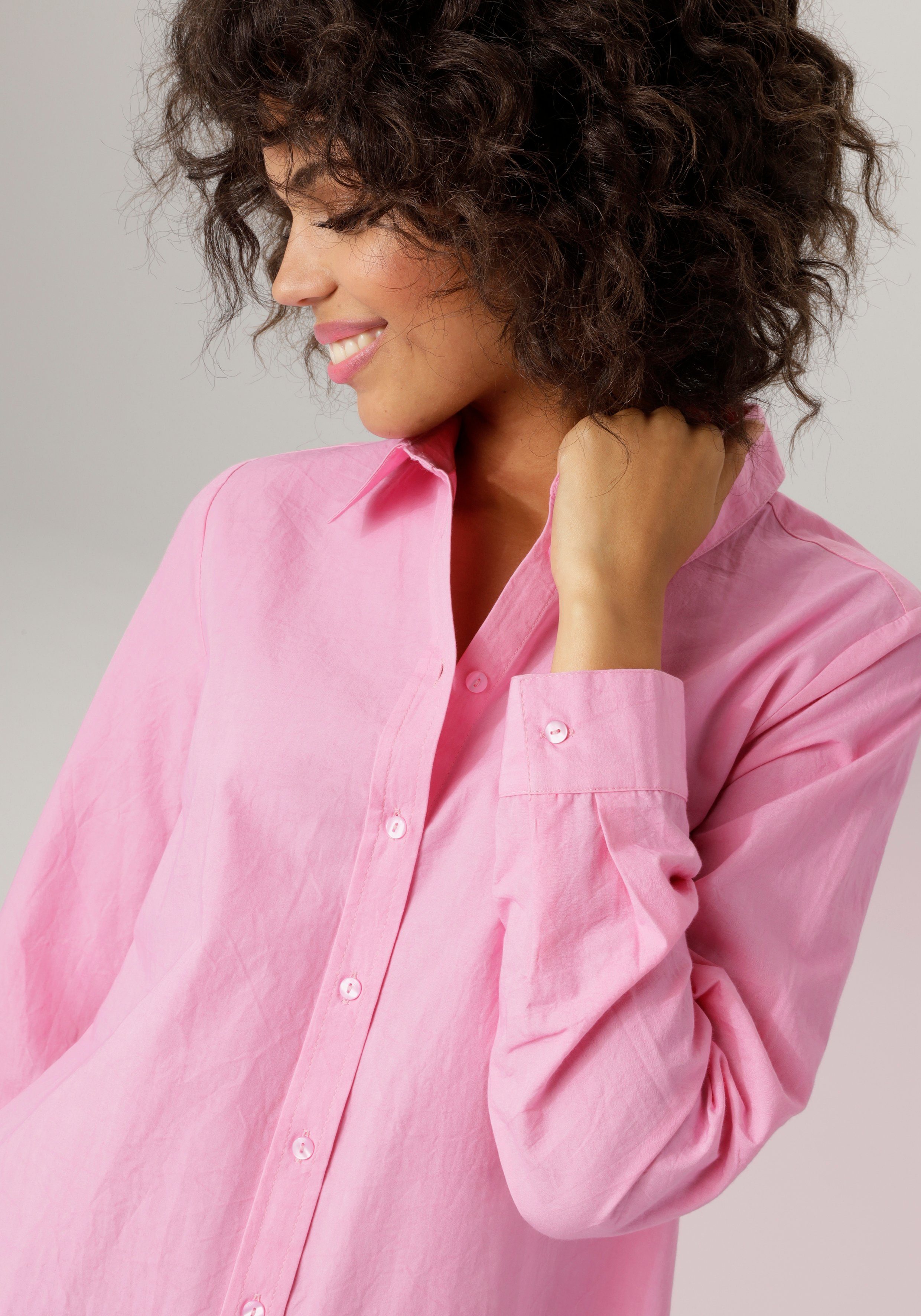 Aniston CASUAL Lange blouse met korte zijsplitten