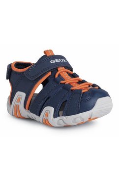 geox sandalen b sandal kraze met klittenbandhielsluiting blauw