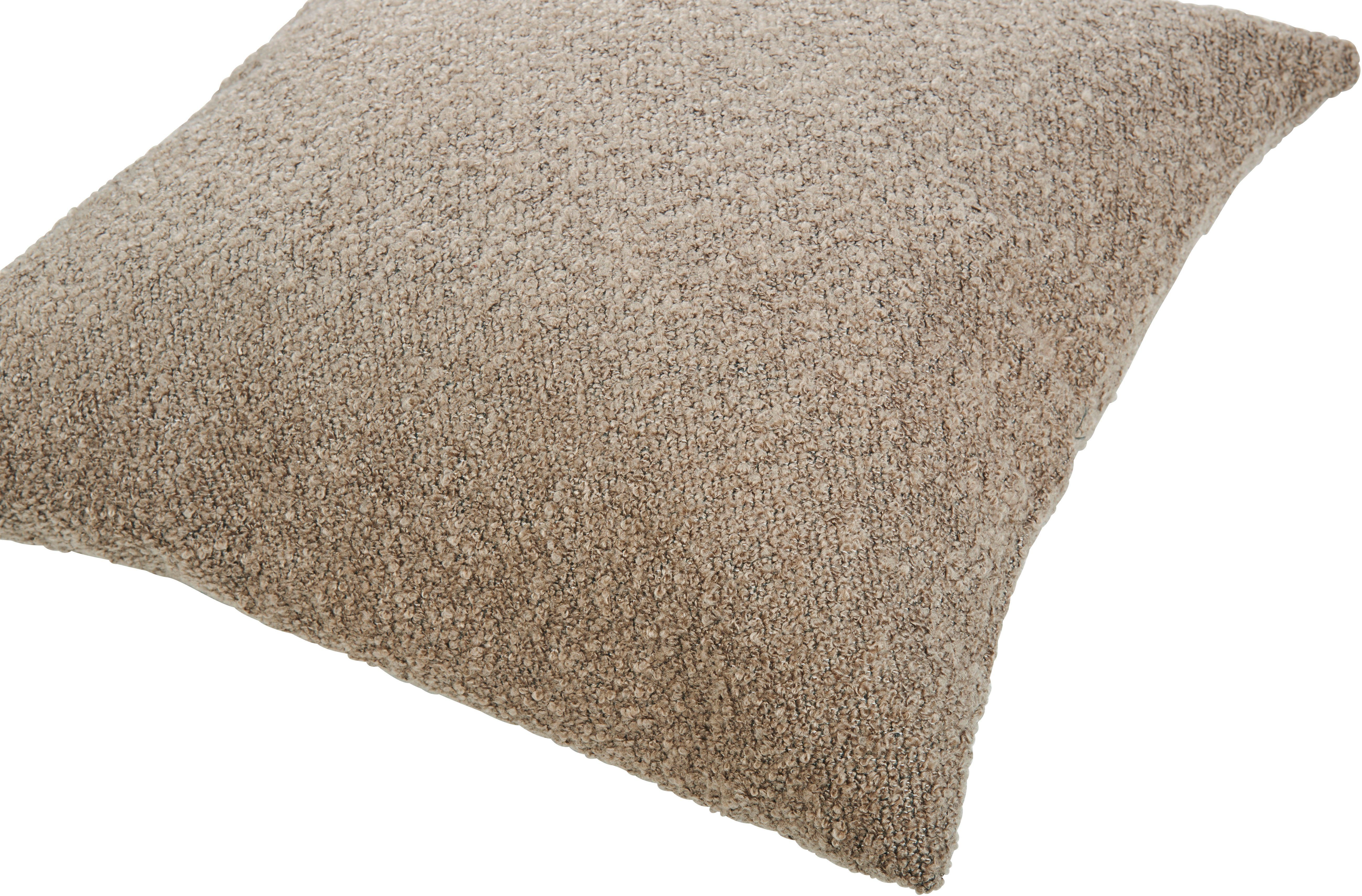 done.® Kussenhoes Touch Effen kussenhoes van zachte bouclé-stof (1 stuk)