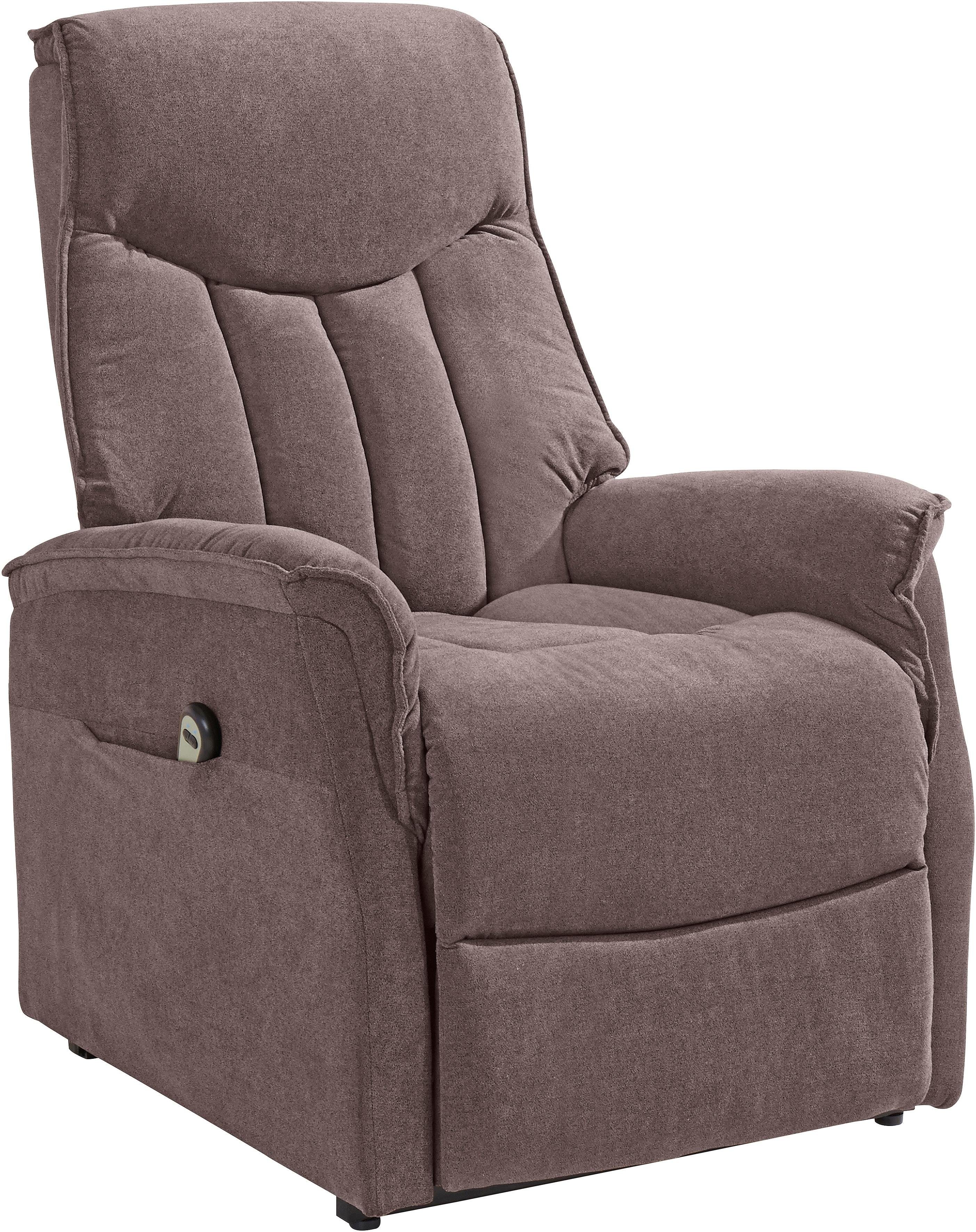 Duo Collection Relaxfauteuil Aurora XXL tot 150 kg draagvermogen, met elektrische opstahulp Relaxfunctie en pocketveren binnenvering met stalen nosagvering