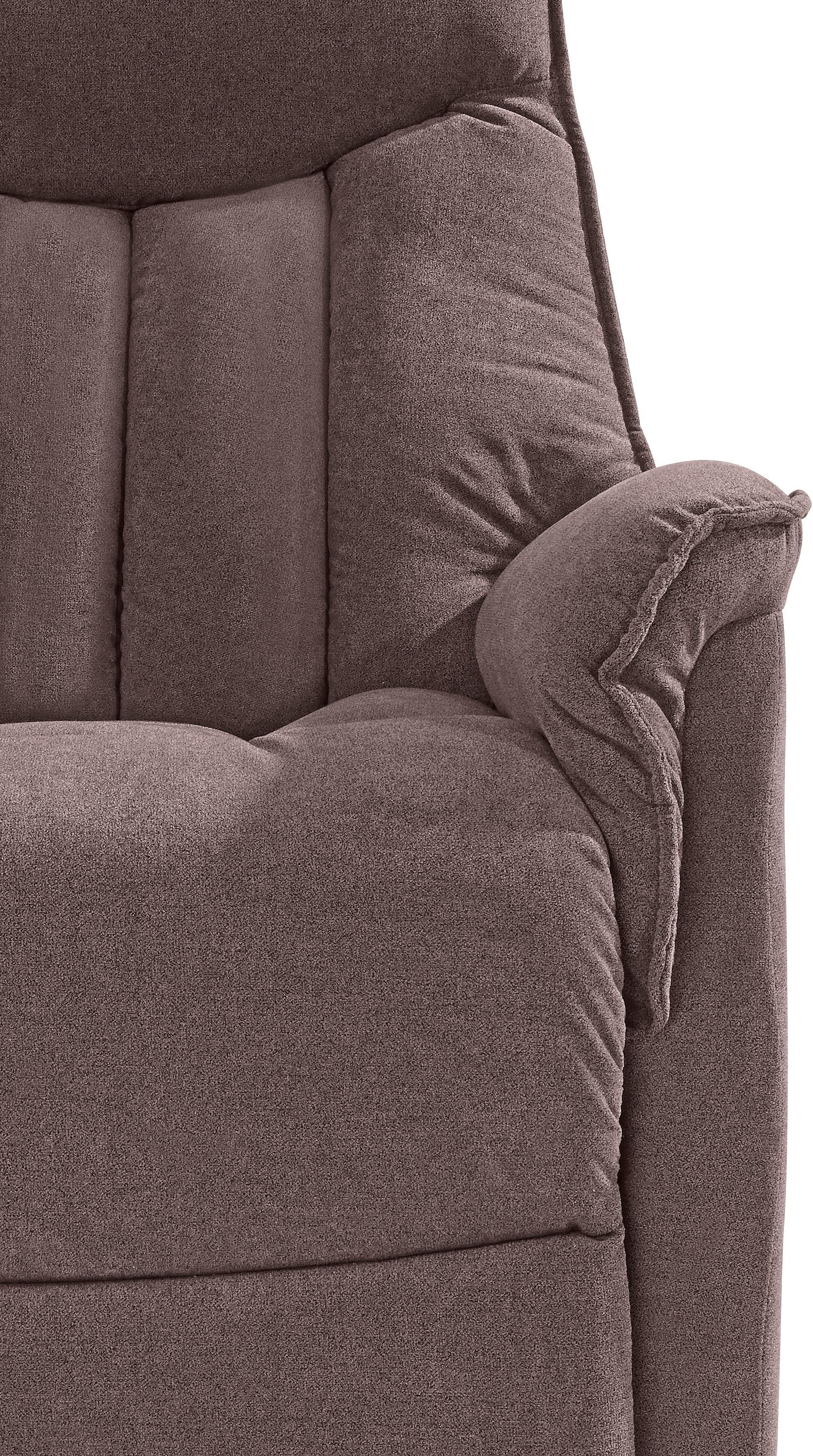 Duo Collection Relaxfauteuil Aurora XXL tot 150 kg draagvermogen, met elektrische opstahulp Relaxfunctie en pocketveren binnenvering met stalen nosagvering