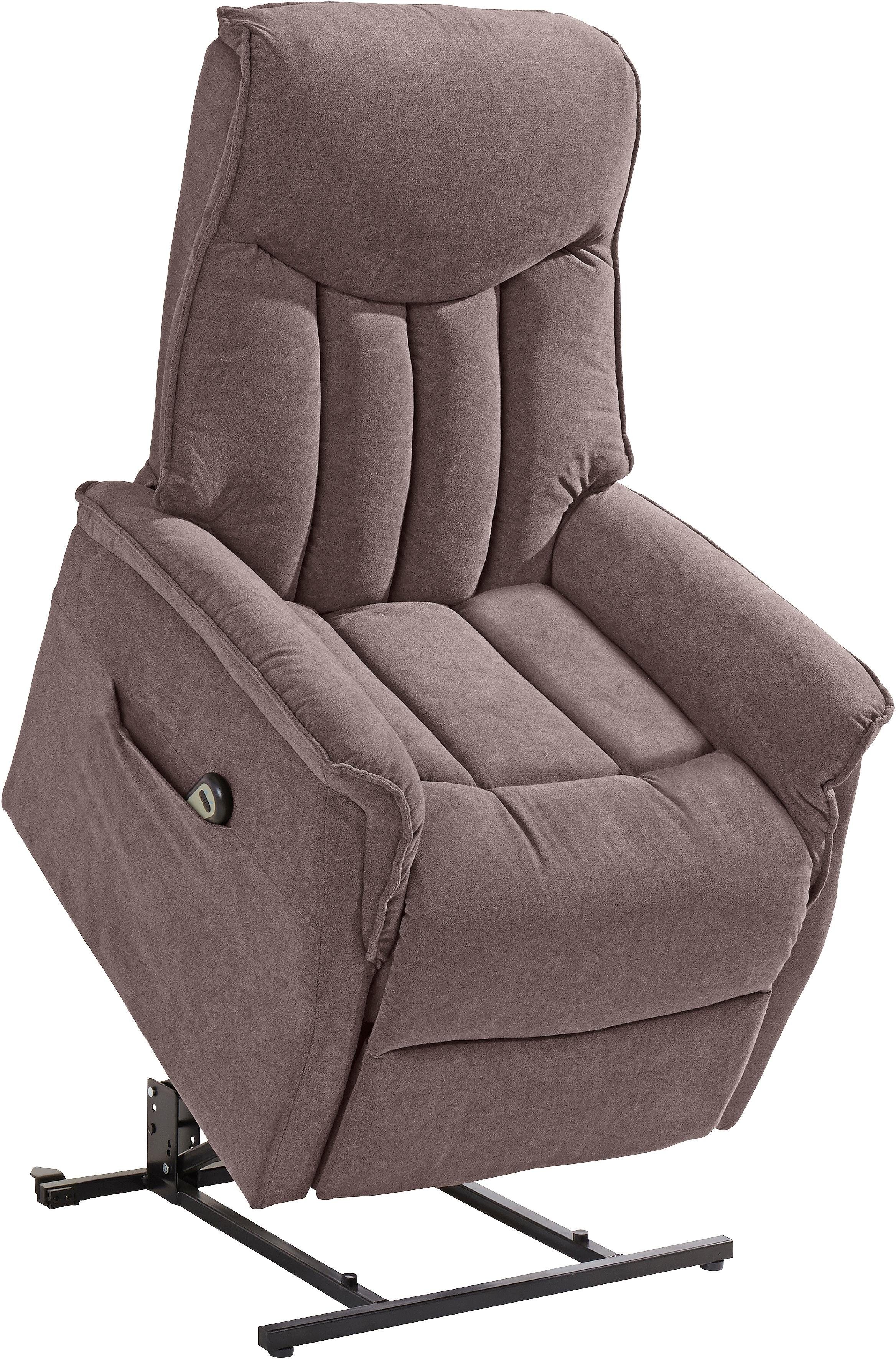 Duo Collection Relaxfauteuil Aurora XXL tot 150 kg draagvermogen, met elektrische opstahulp Relaxfunctie en pocketveren binnenvering met stalen nosagvering