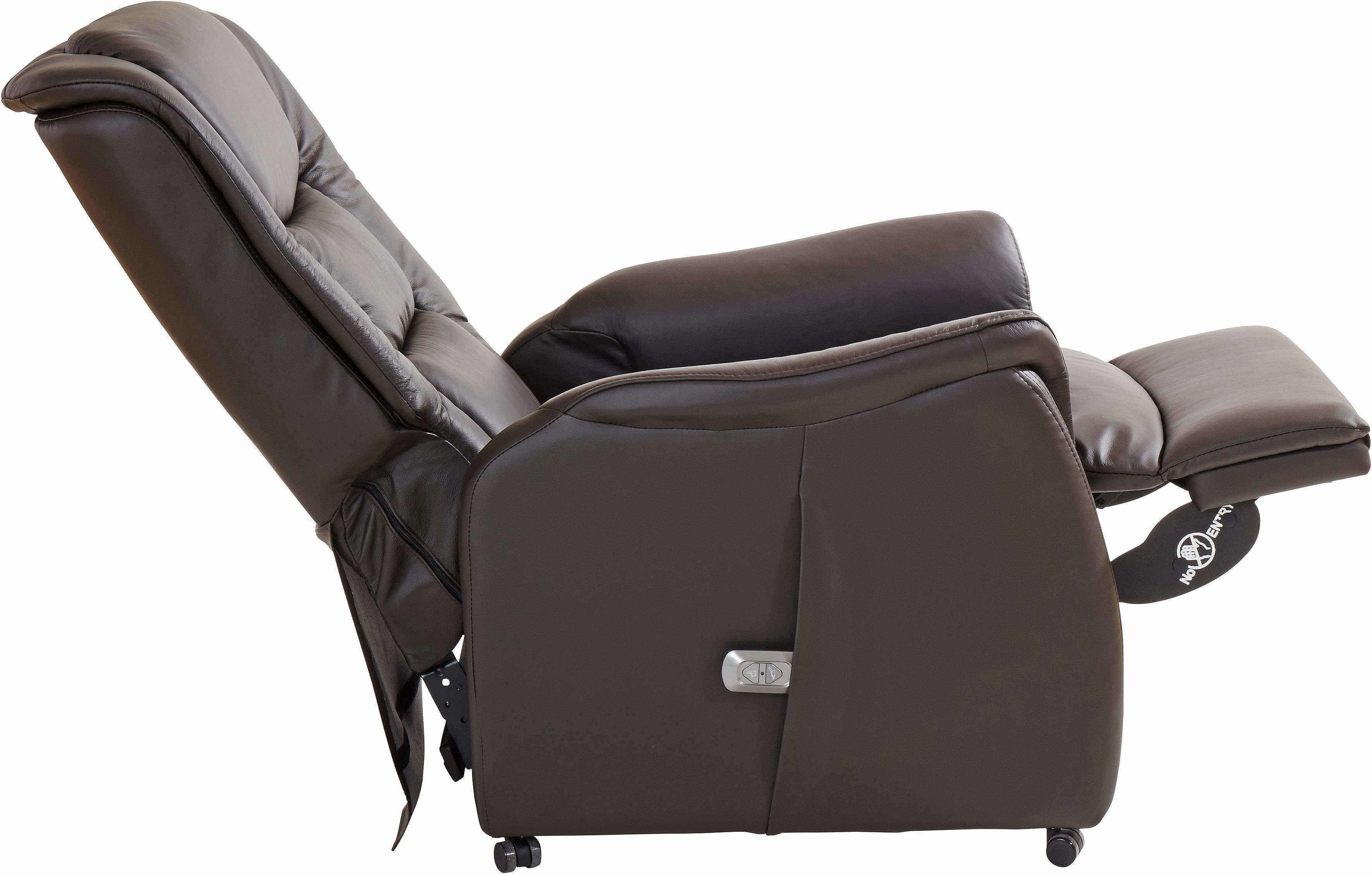 Duo Collection Relaxfauteuil Ponza met elektrische opstahulp Relaxfunctie en pocketveren binnenvering met stalen nosagvering (set)