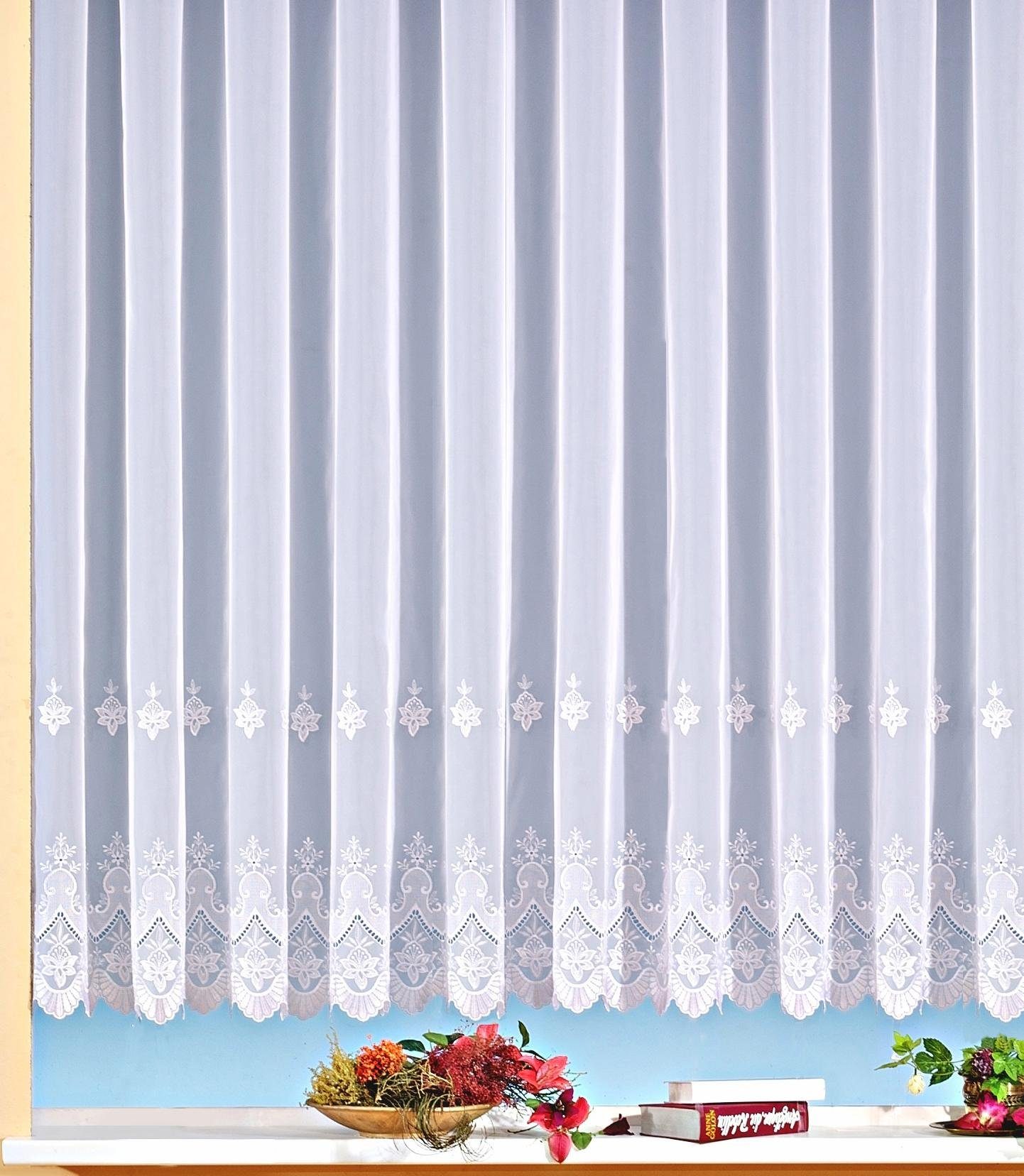 Weckbrodt Gordijn Berlin (1 stuk) kant & klaar gordijnen maat hxb: 160x300 cm wit