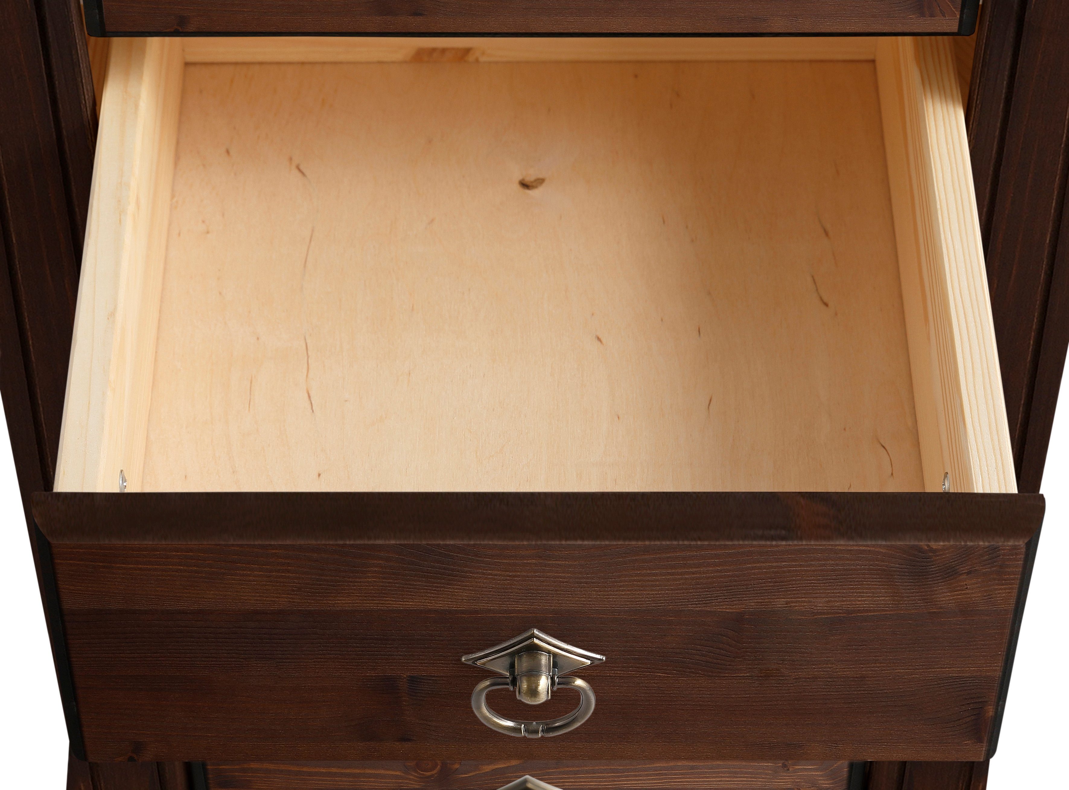 Home affaire Ladekast TESSIN Make-up commode met spiegel, van massief dennenhout, FSC®-gecertificeerd