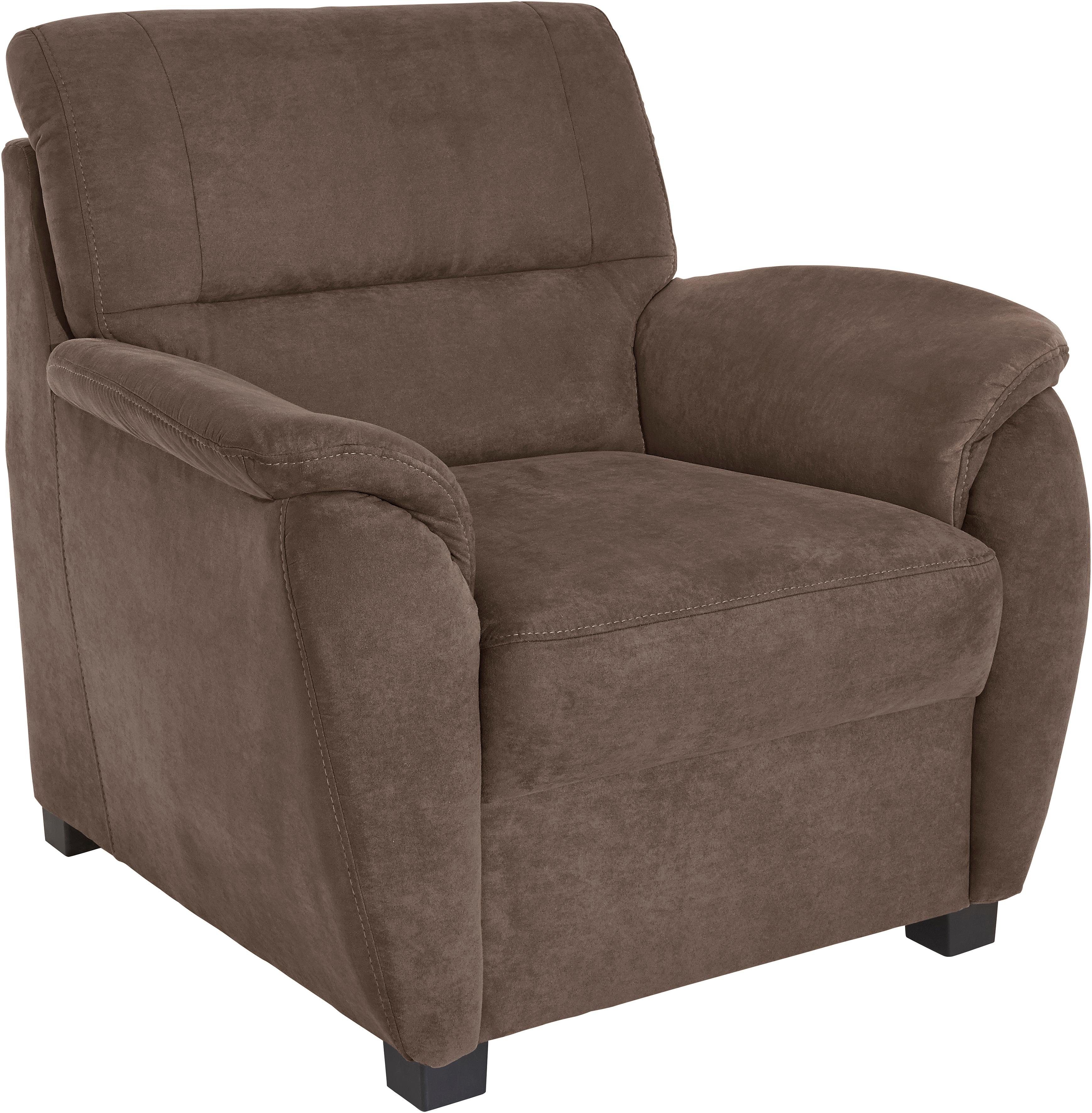 sit&more Fauteuil Pandora fauteuils maat Luxe-microvezel ALTARA NUBUCK bruin