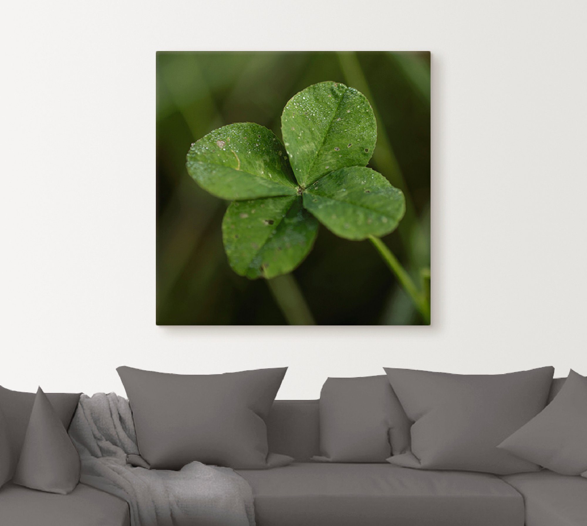Artland Artprint op linnen Klaver gespannen op een spieraam