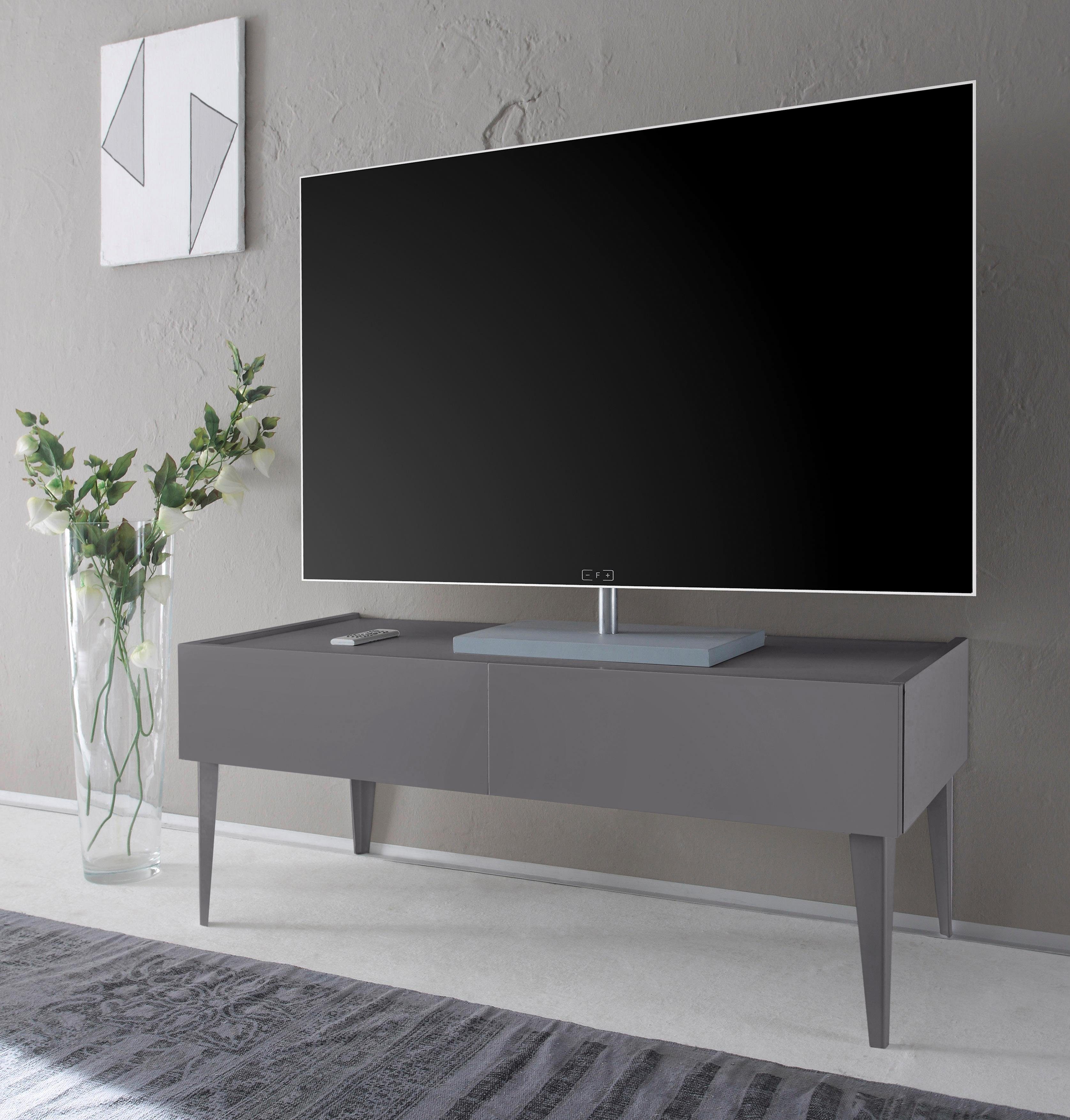 Places Of Style TV-meubel Zela met 2 laden, met poten, breedte 123 cm