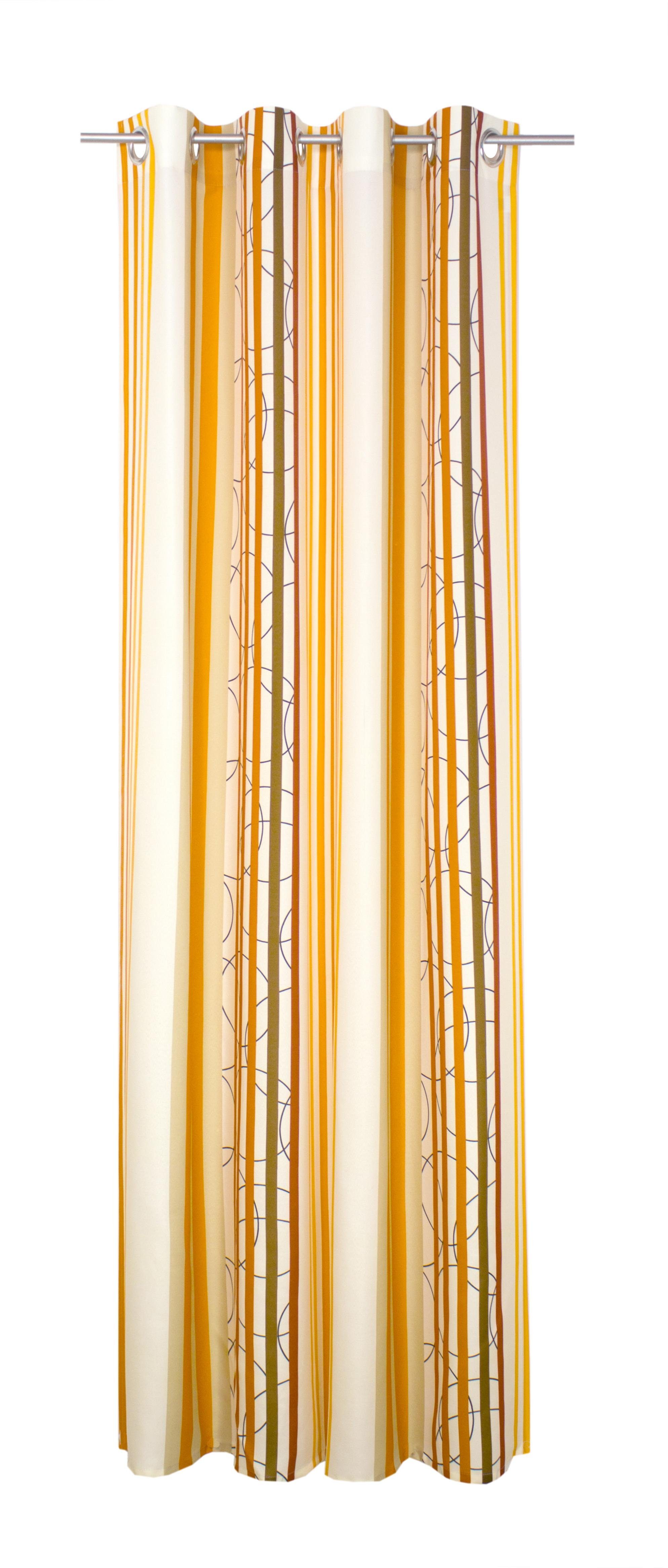 Wirth Gordijn Soliera (1 stuk) kant & klaar gordijnen maat hxb: 150x135 cm oranje