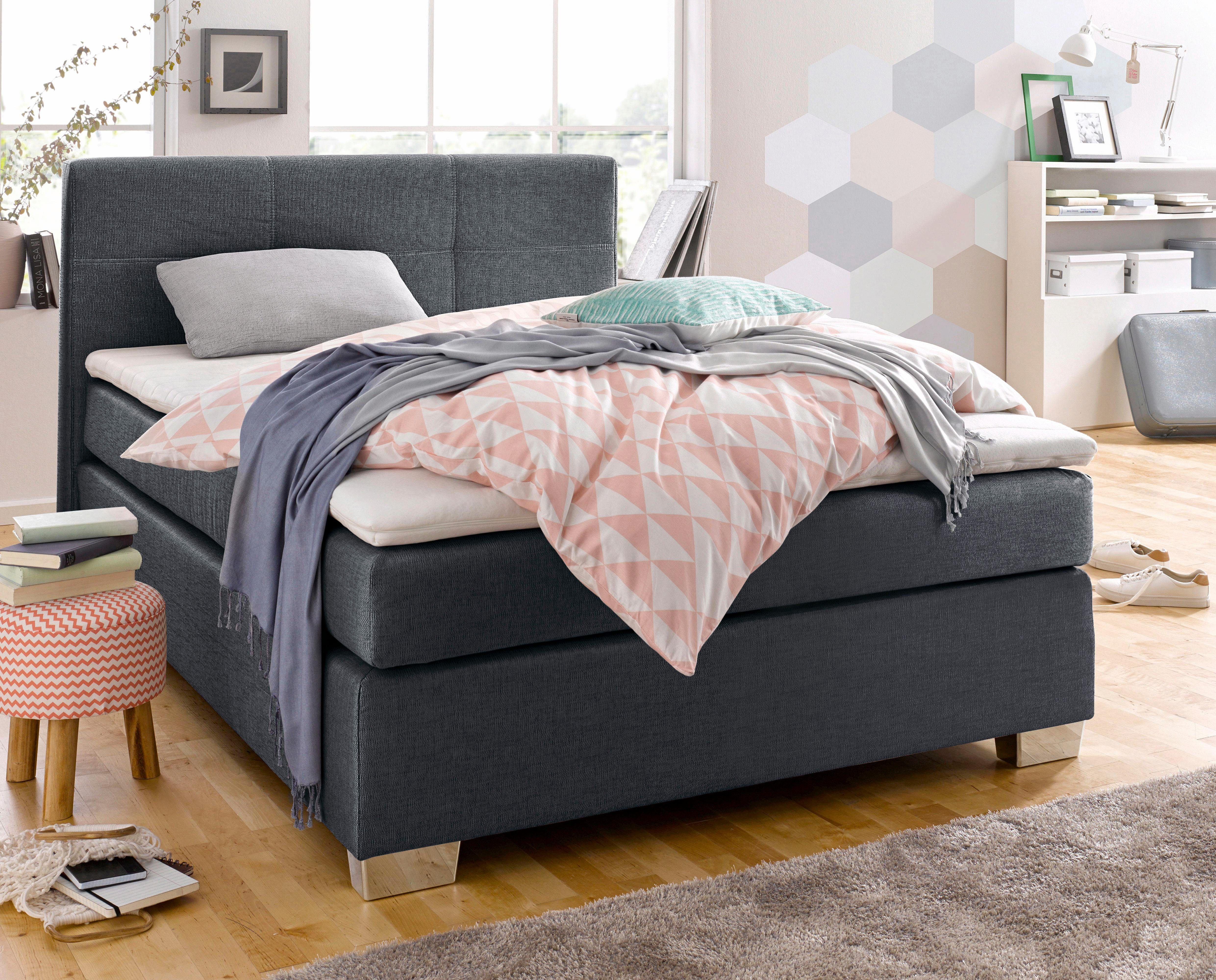 Jockenhöfer Gruppe Boxspring Evita boxsprings zwart