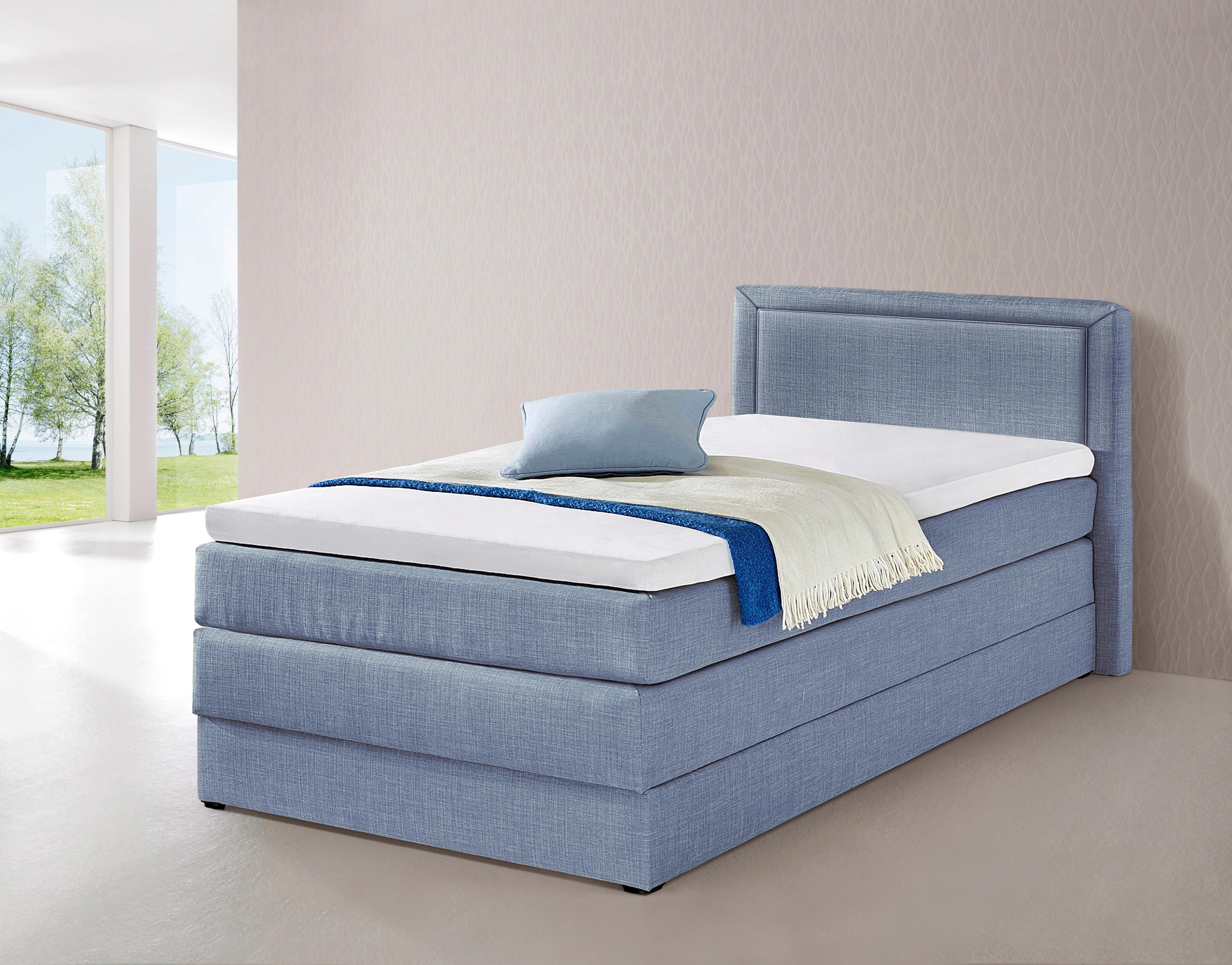 hapo Boxspring met bedkist boxsprings blauw