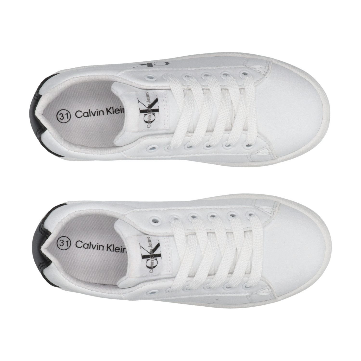 Calvin Klein Sneakers , court sneaker, veterschoen met ck-logo
