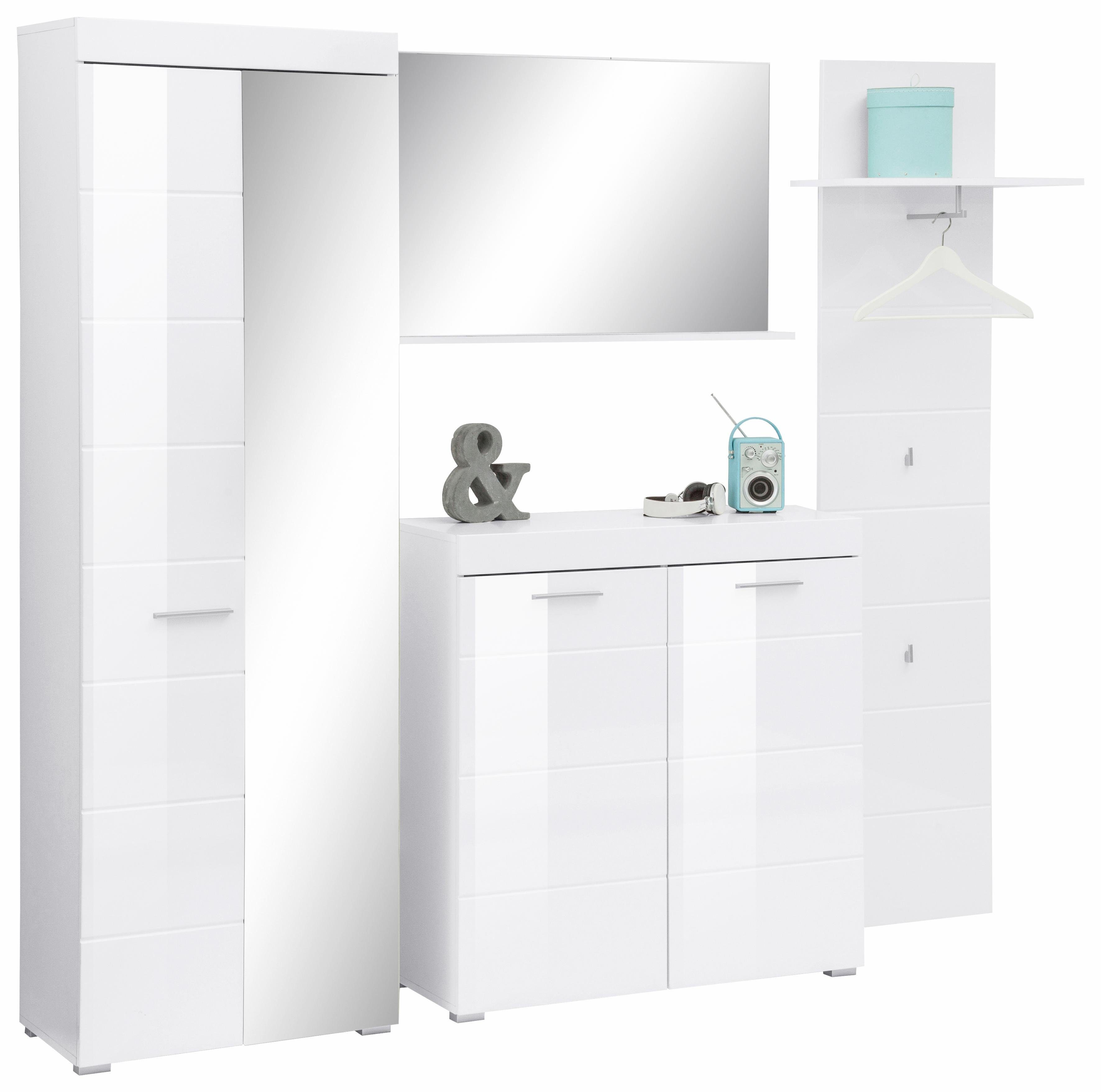 INOSIGN Halmeubelset Avena (set, 4-delig) wandkapstokken wit