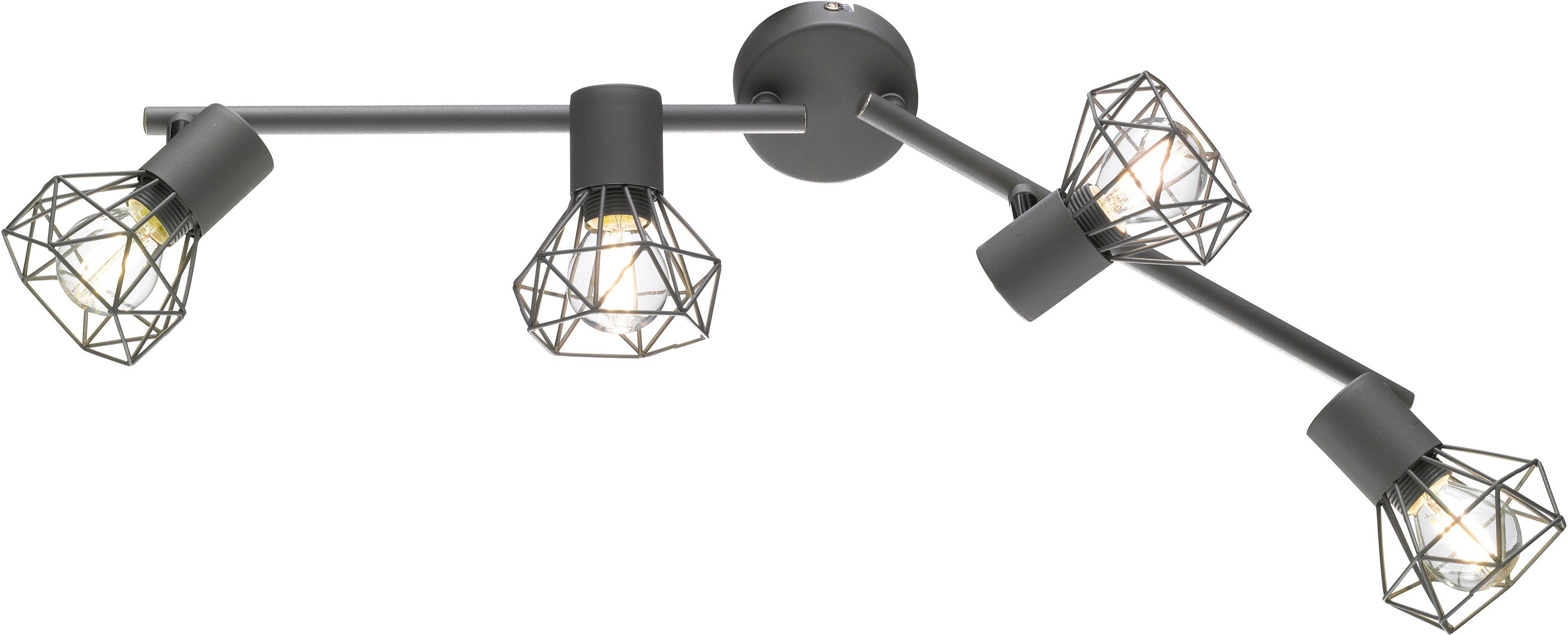 Honsel Leuchten Plafondlamp Ran plafondlampen grijs