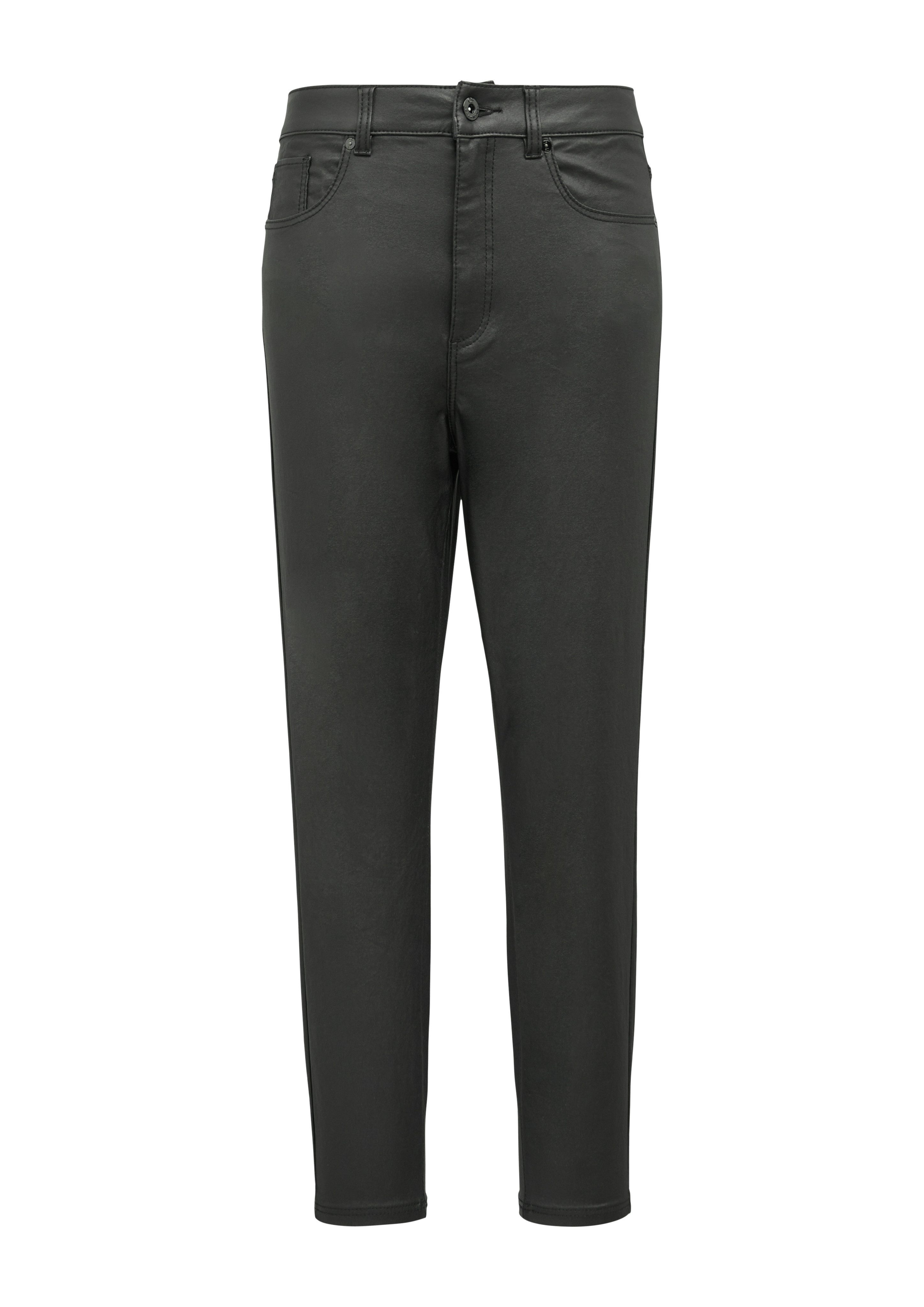 Q/S designed by Imitatieleren broek Sadie met zakken