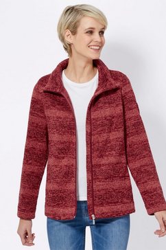 casual looks tricot-fleecejack rood