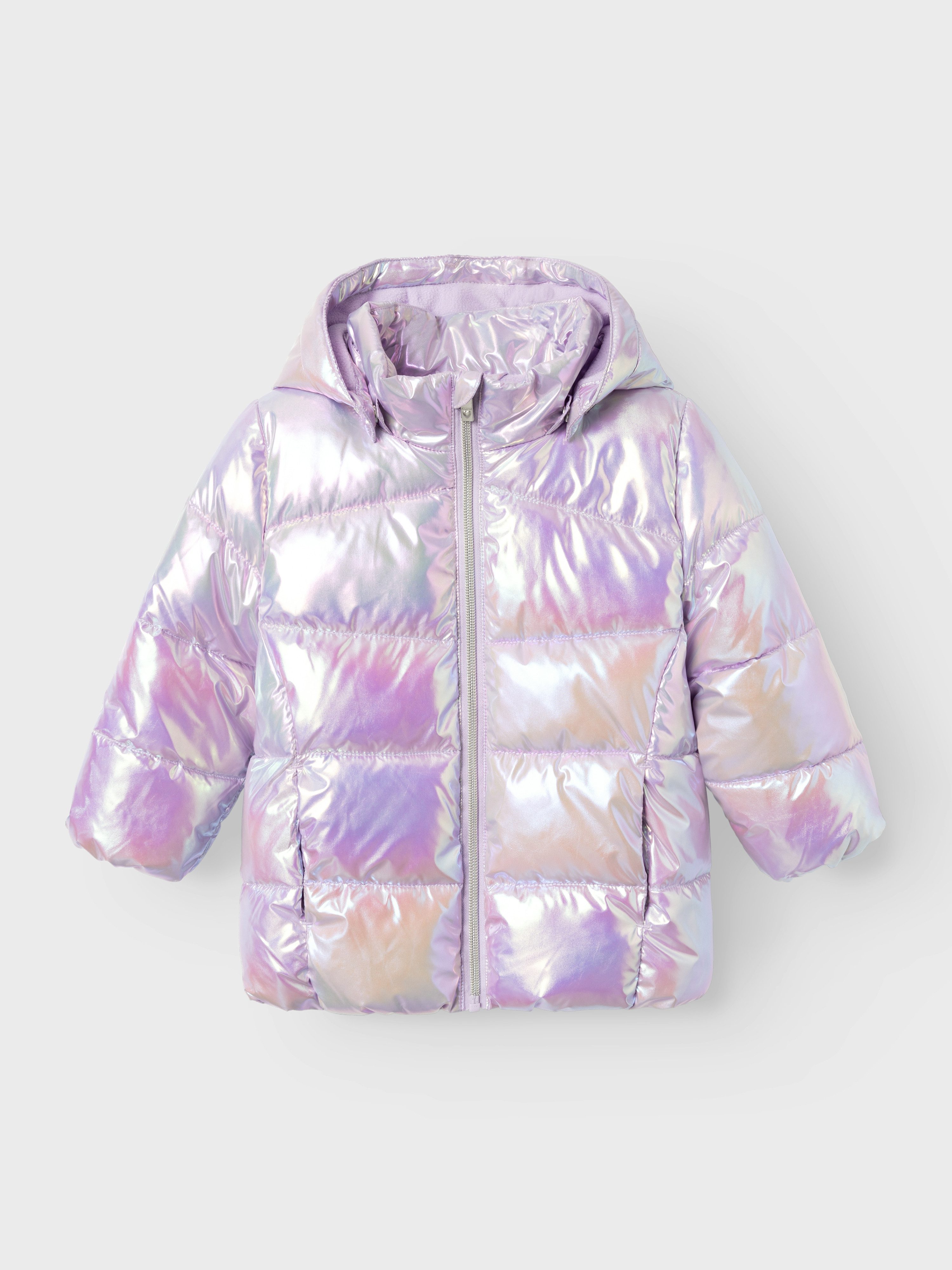 Name It Gewatteerde jas NMFMOLINA JACKET SHINY met decoratieve, reflecterende details