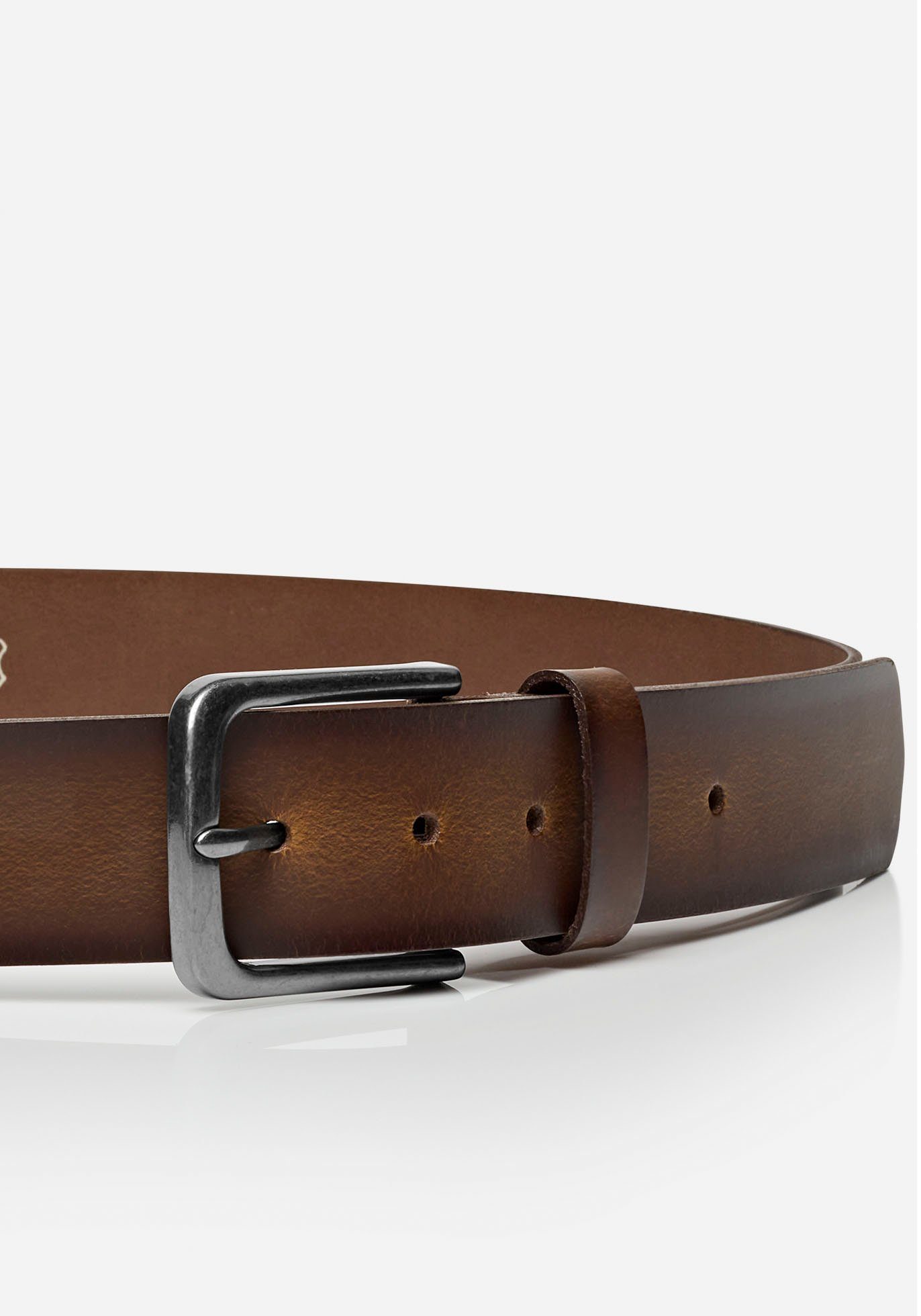 MONTI Leren riem NASHVILLE 4,0 cm breed, jeans-casual, inkortbaar, tot maat 150 cm